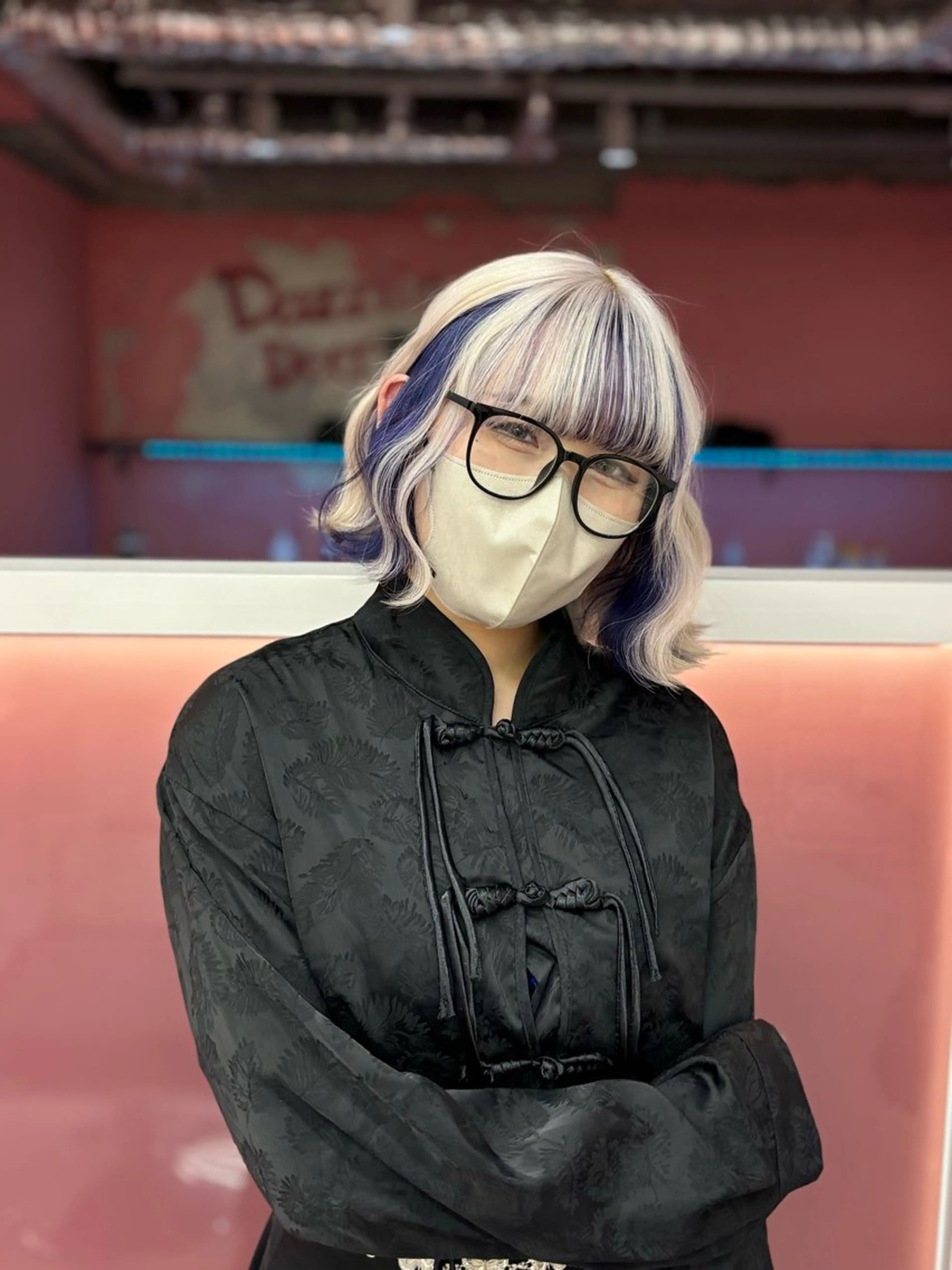 ミディアム カラー 田中麻鈴/ハイトーン /ミルクティーのヘアスタイル