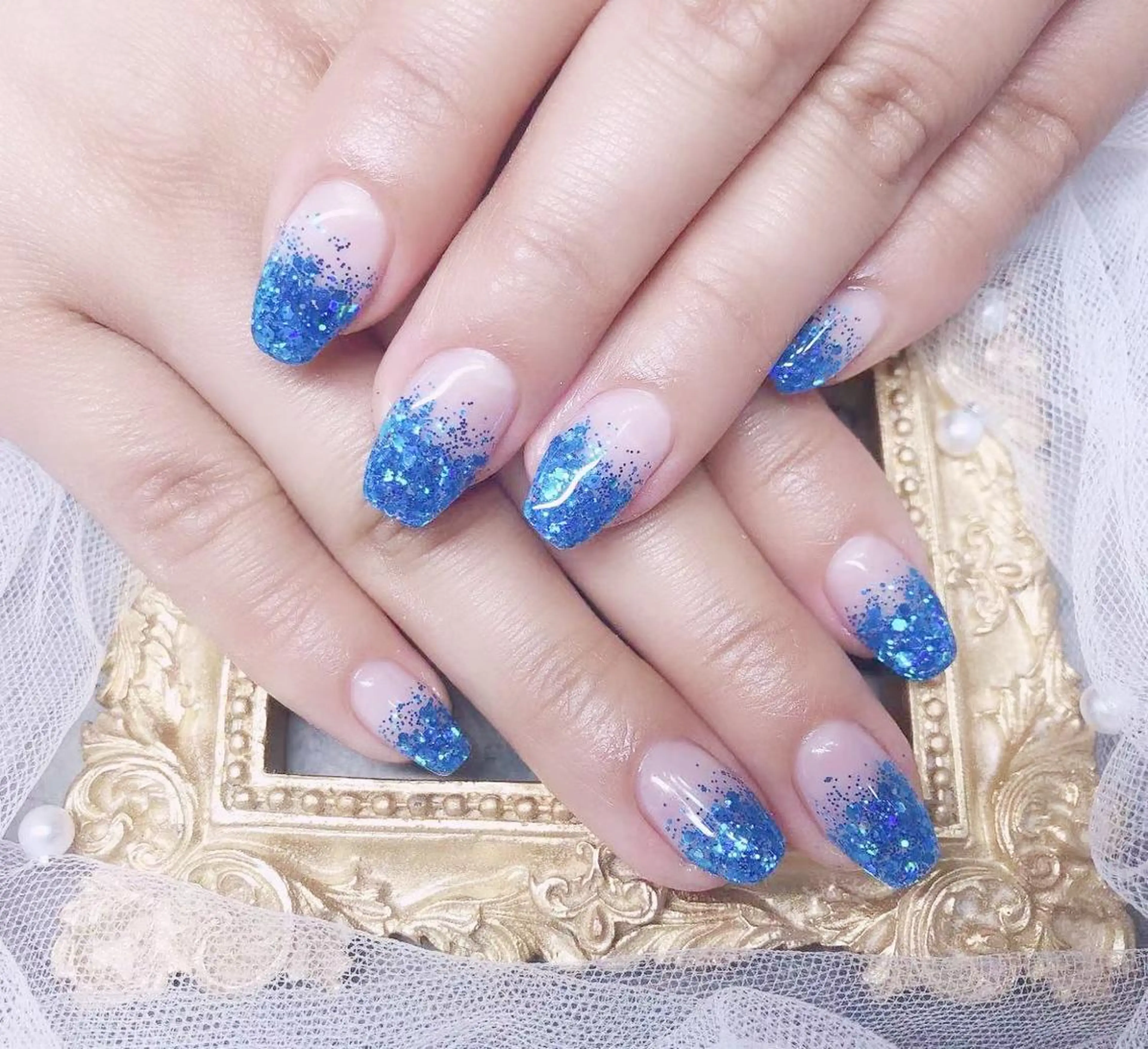 ネイル ハンドネイル マジック ミラーのネイルデザイン