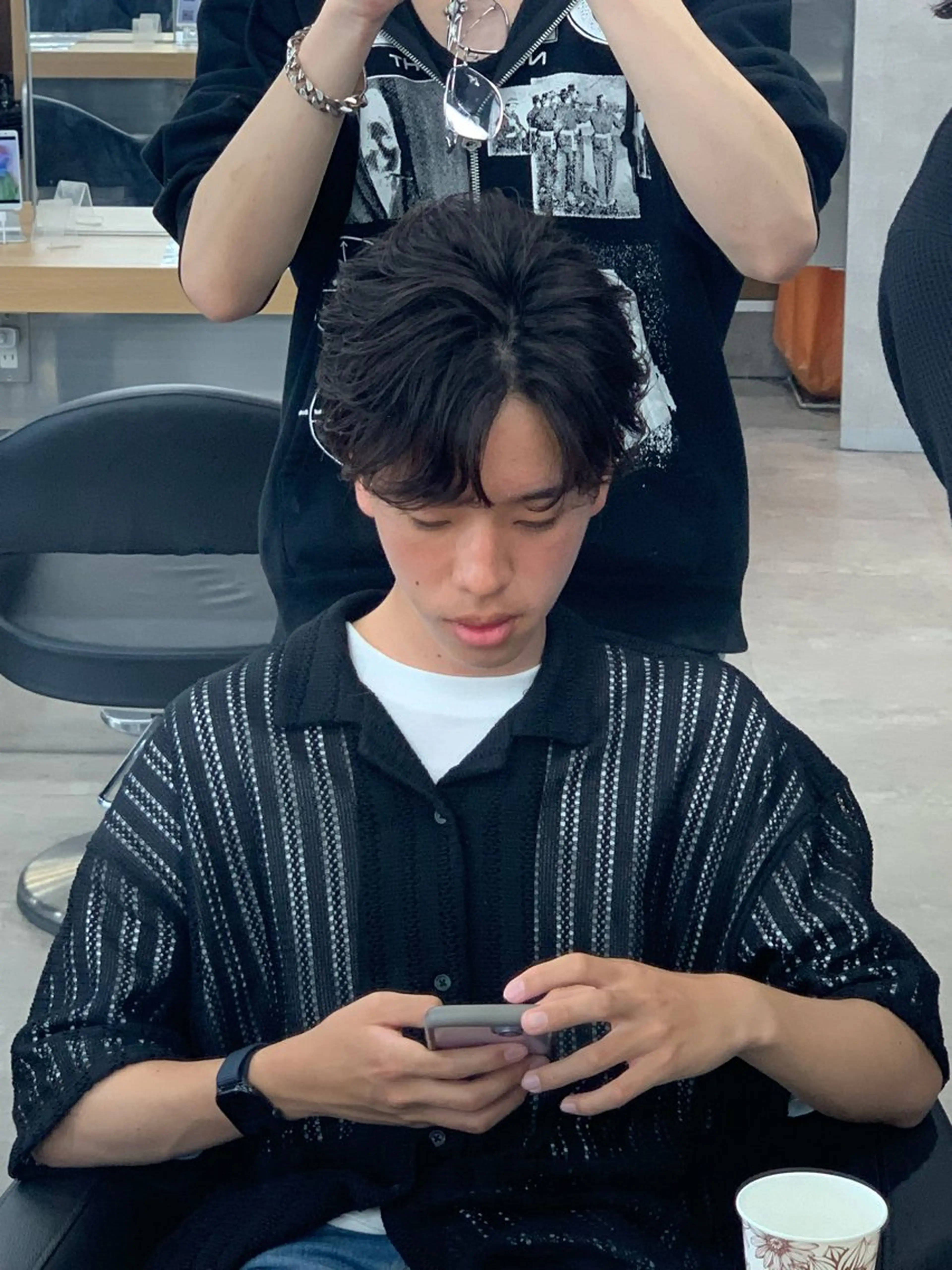 ショート パーマ メンズ フェザーパーマ メンズパーマ ⚡️メンズ特化⚡️ RYUKIのヘアスタイル