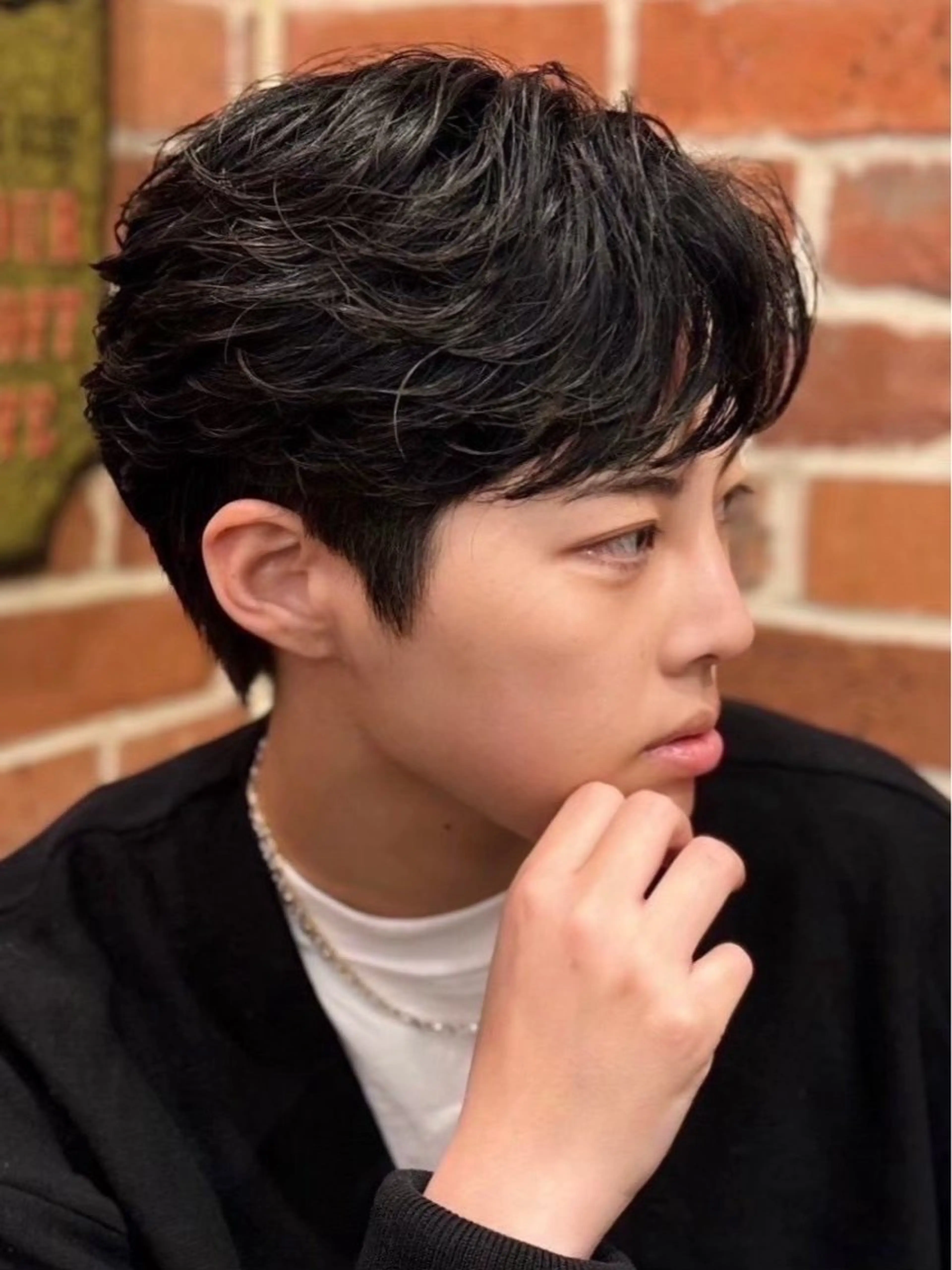 ショート パーマ 田場 彪太郎のヘアスタイル