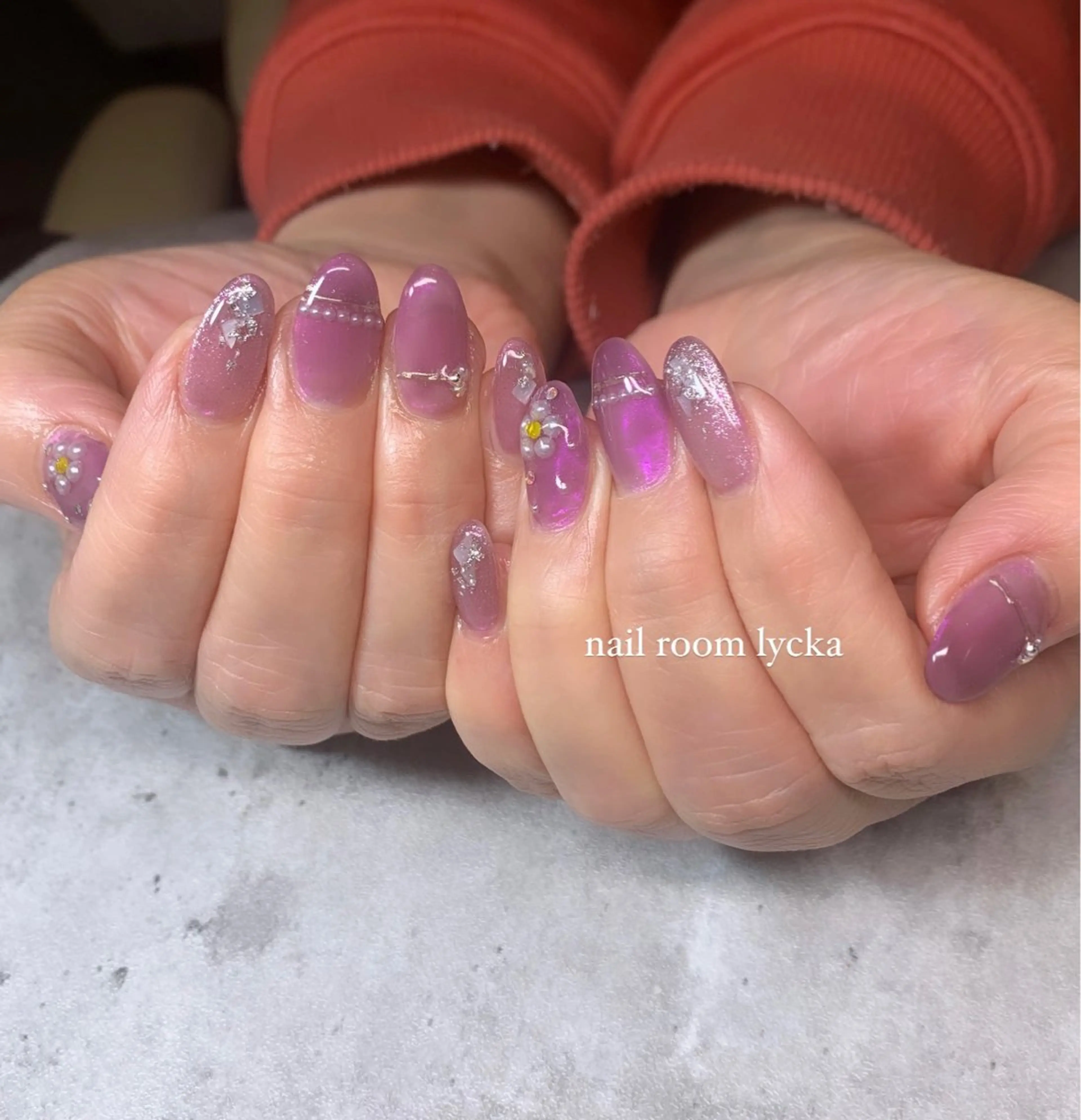 ネイル ﾈｲﾙﾙｰﾑﾘｯｶ 𝐦𝐚𝐲𝐮のネイルデザイン