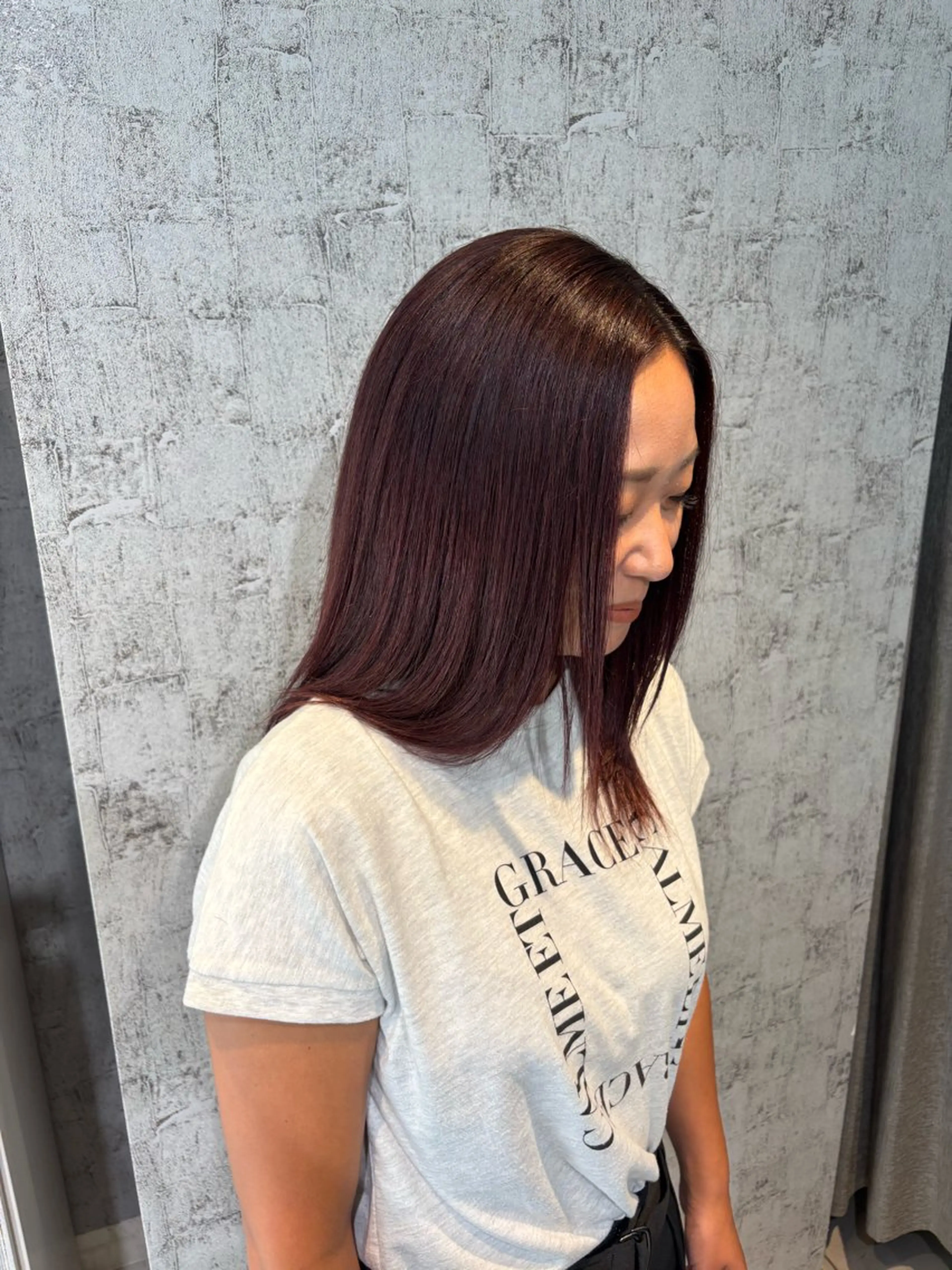 カラー 韓国髪質改善艶カラー /レイヤー/miyuのヘアスタイル