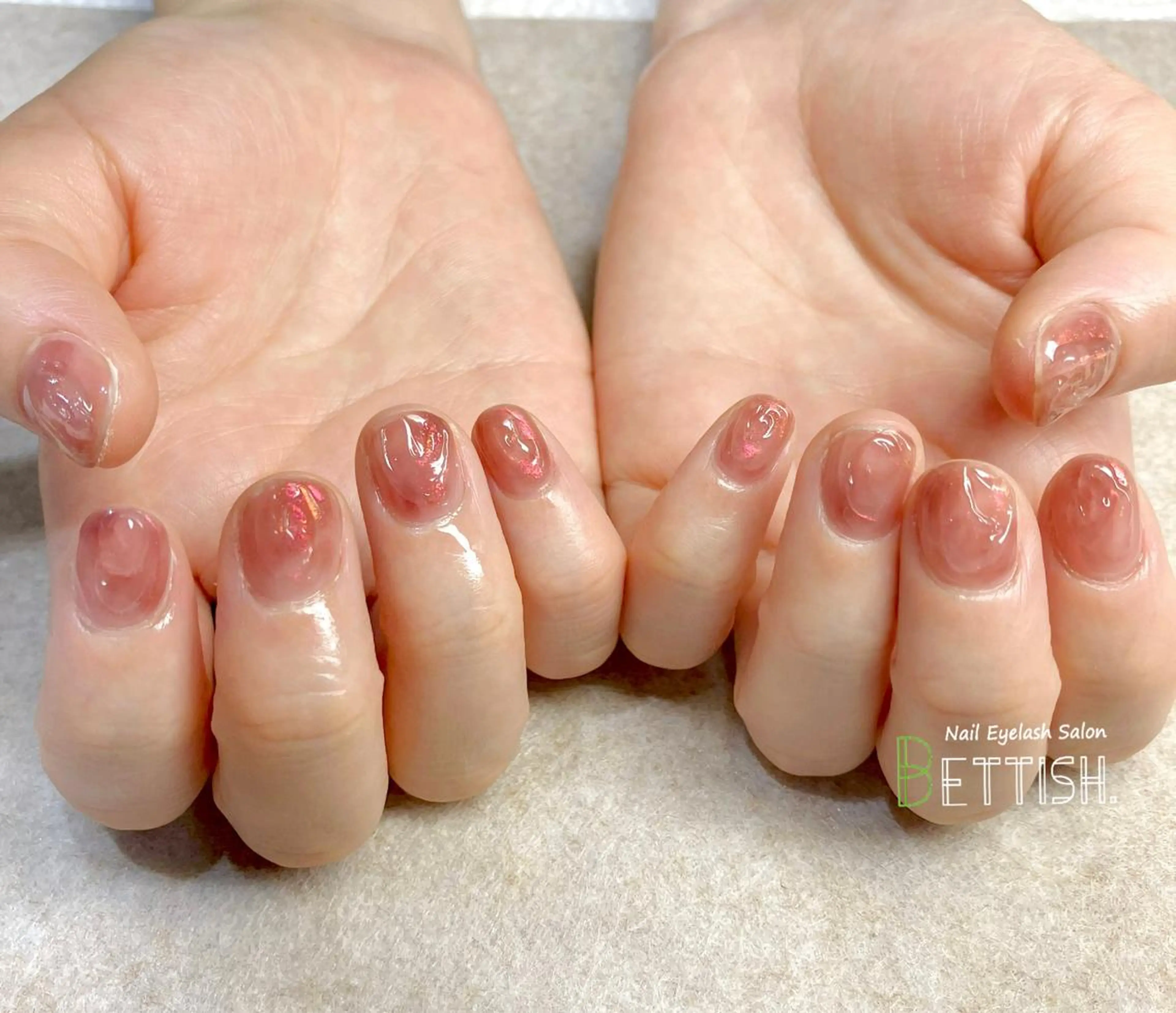 ネイル 氷ネイル・うるうるネイル ハンドネイル BETTISH. KUMIKO☺︎︎のネイルデザイン