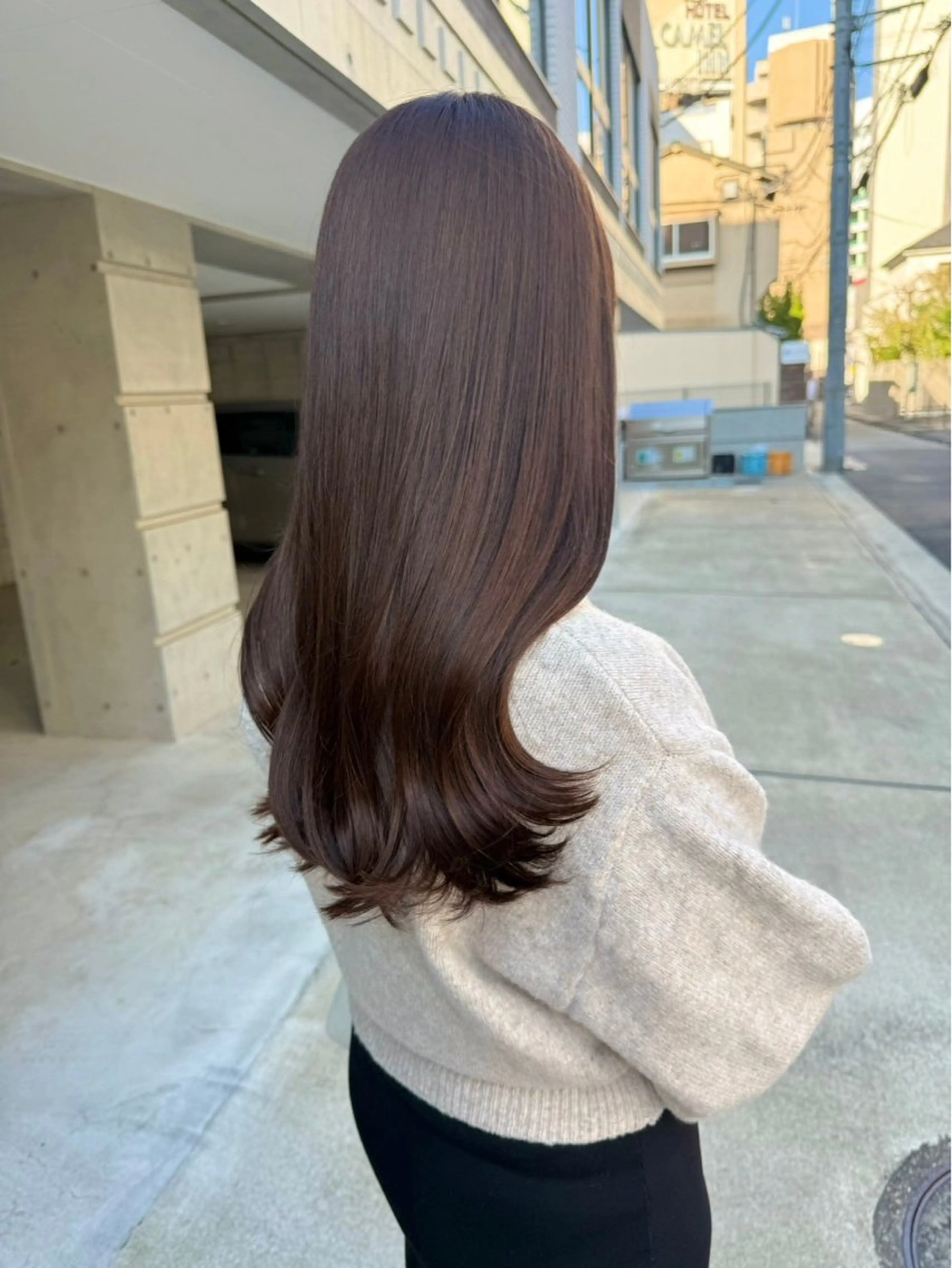 ロング カラー kei/透明感カラー /縮毛矯正/メンズのヘアスタイル