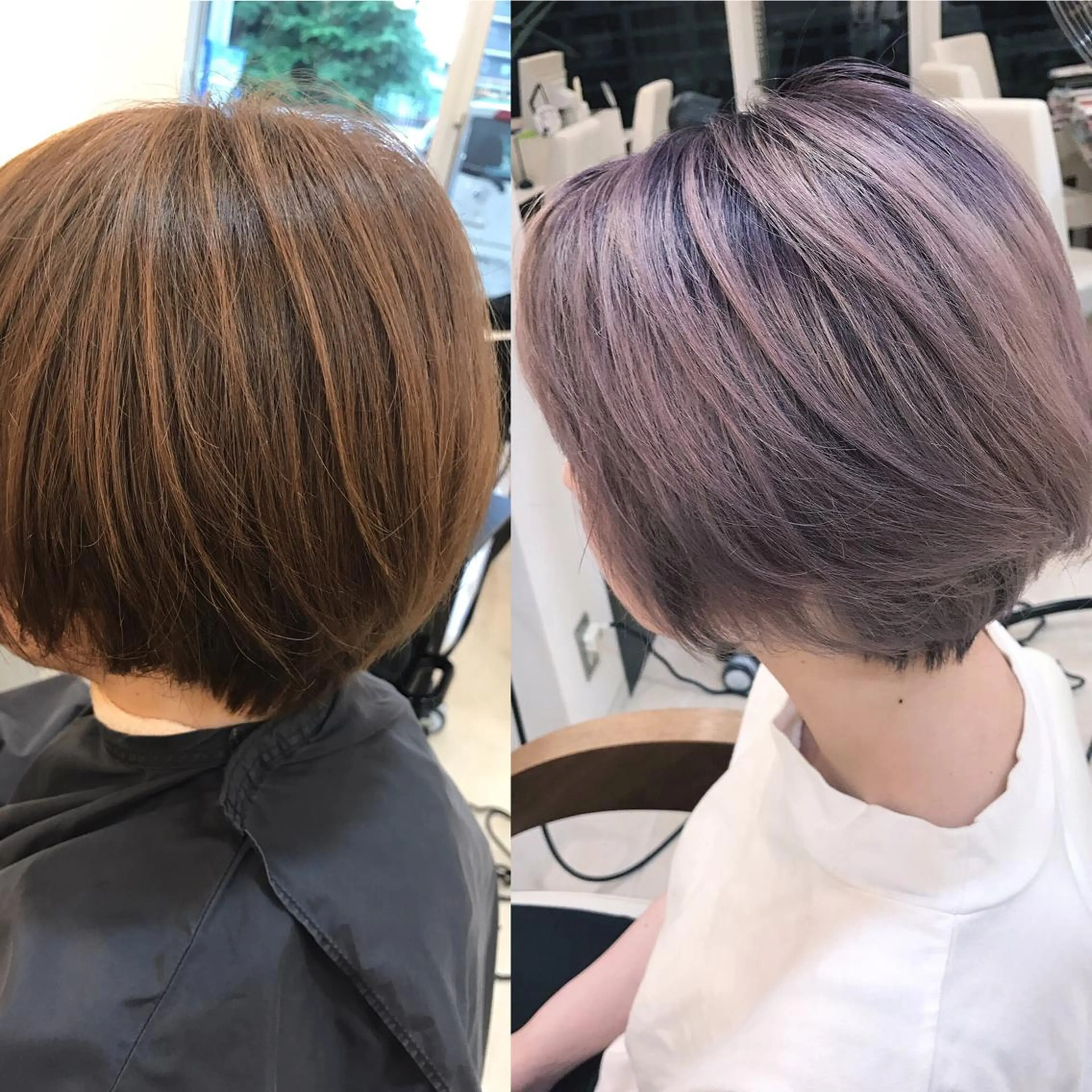 ショート カラー アッシュ ブリーチ グラデーションカラー ピンクカラー ピンクアッシュ 武田 清久のヘアスタイル