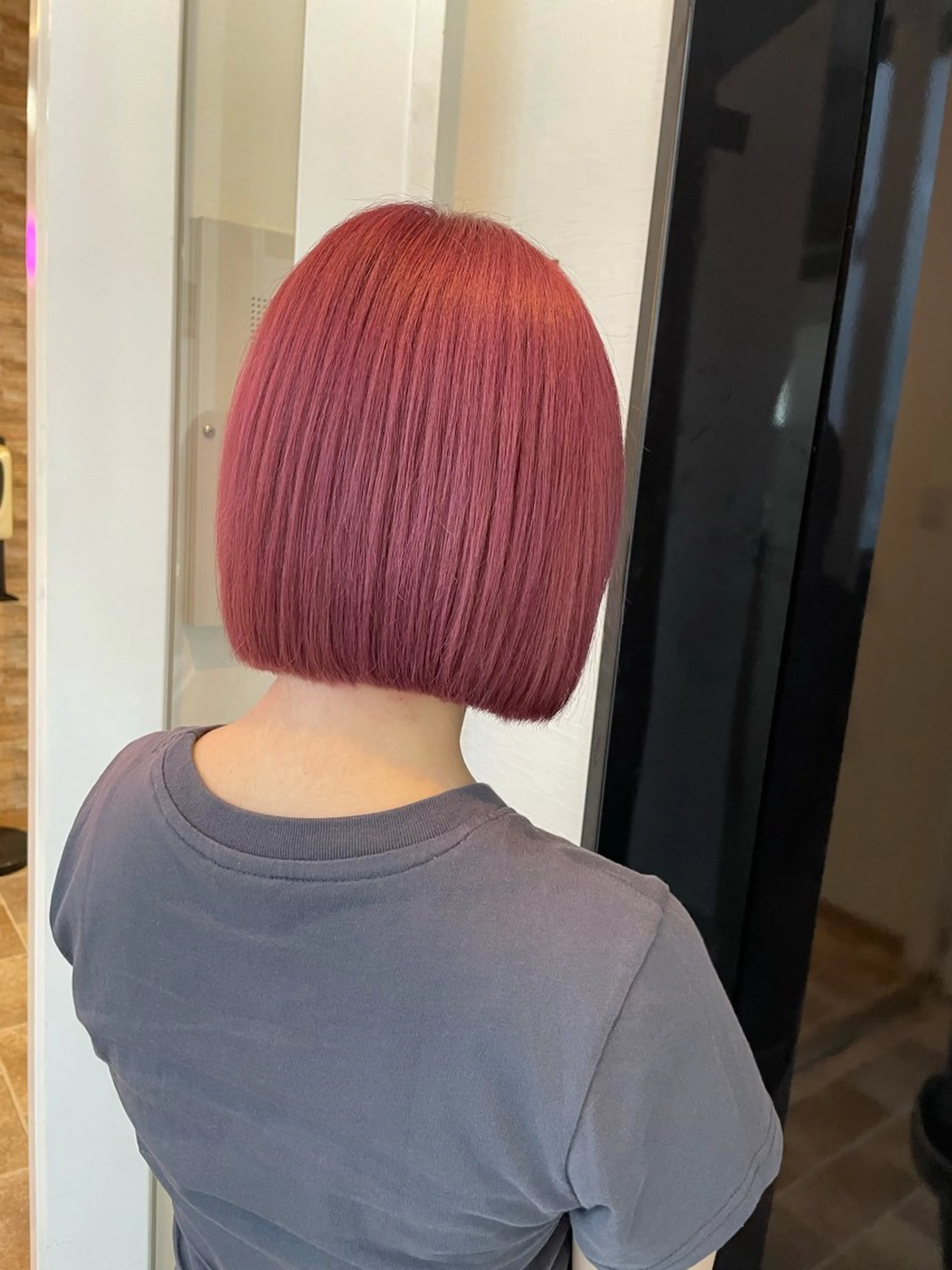 ショート カラー ヘアカラー&縮毛矯正 STAR☆RIVERのヘアスタイル