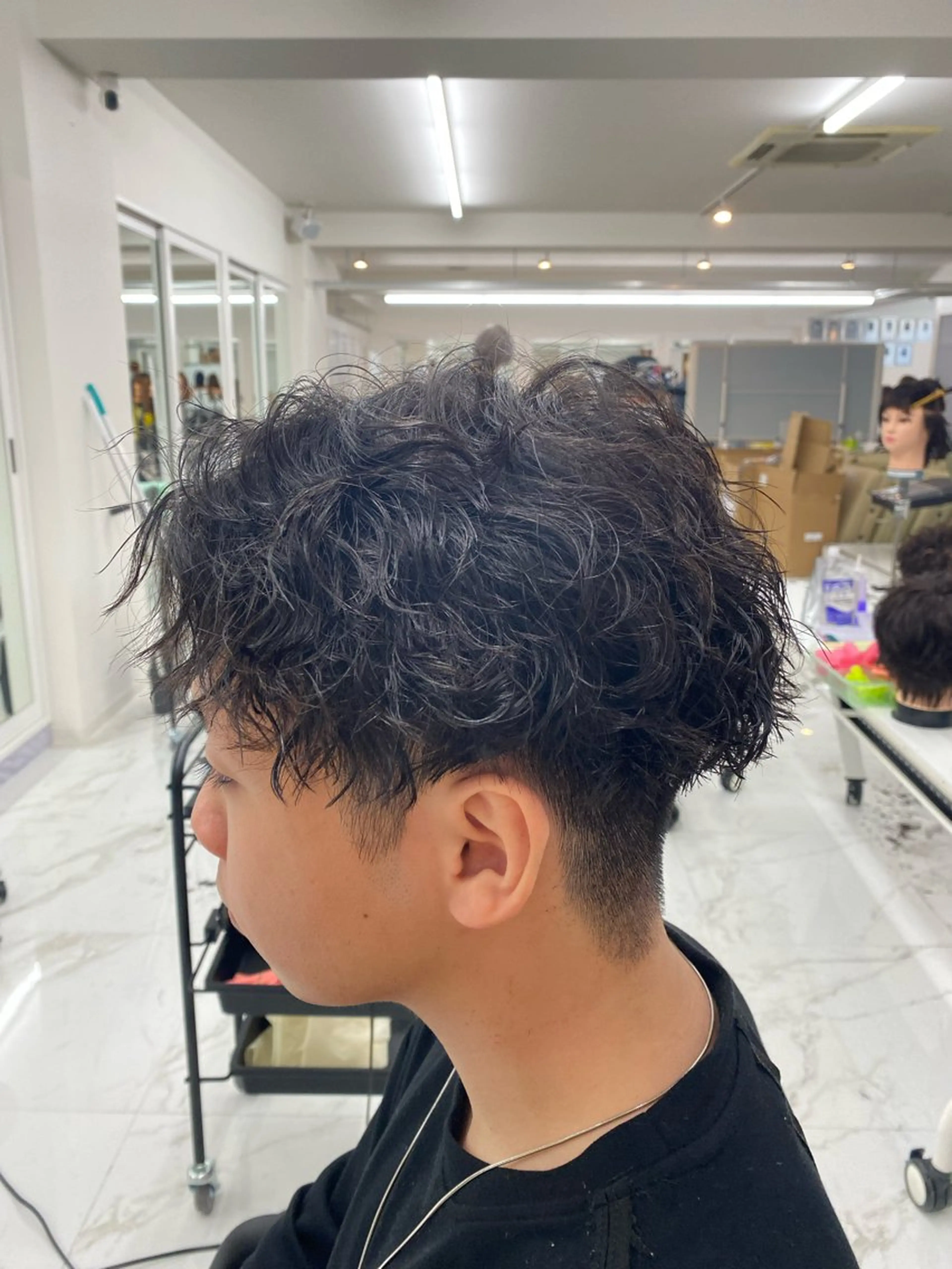 ミディアム カラー パーマ ヘアアレンジ メンズ キッズ 茶屋町メンズサロン 小野湧翔のヘアスタイル