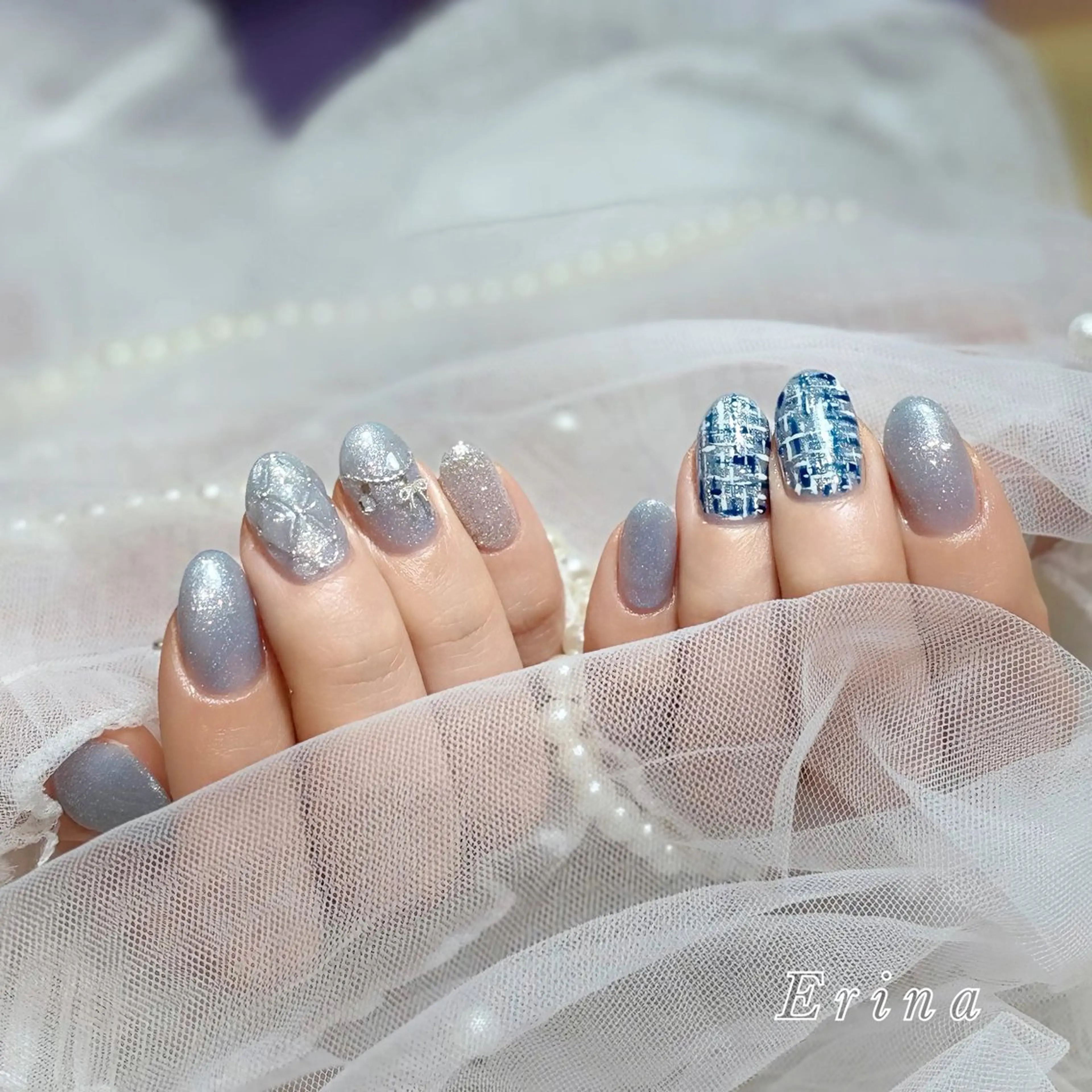 ネイル Erina🐱 フィルイン💅パラのネイルデザイン