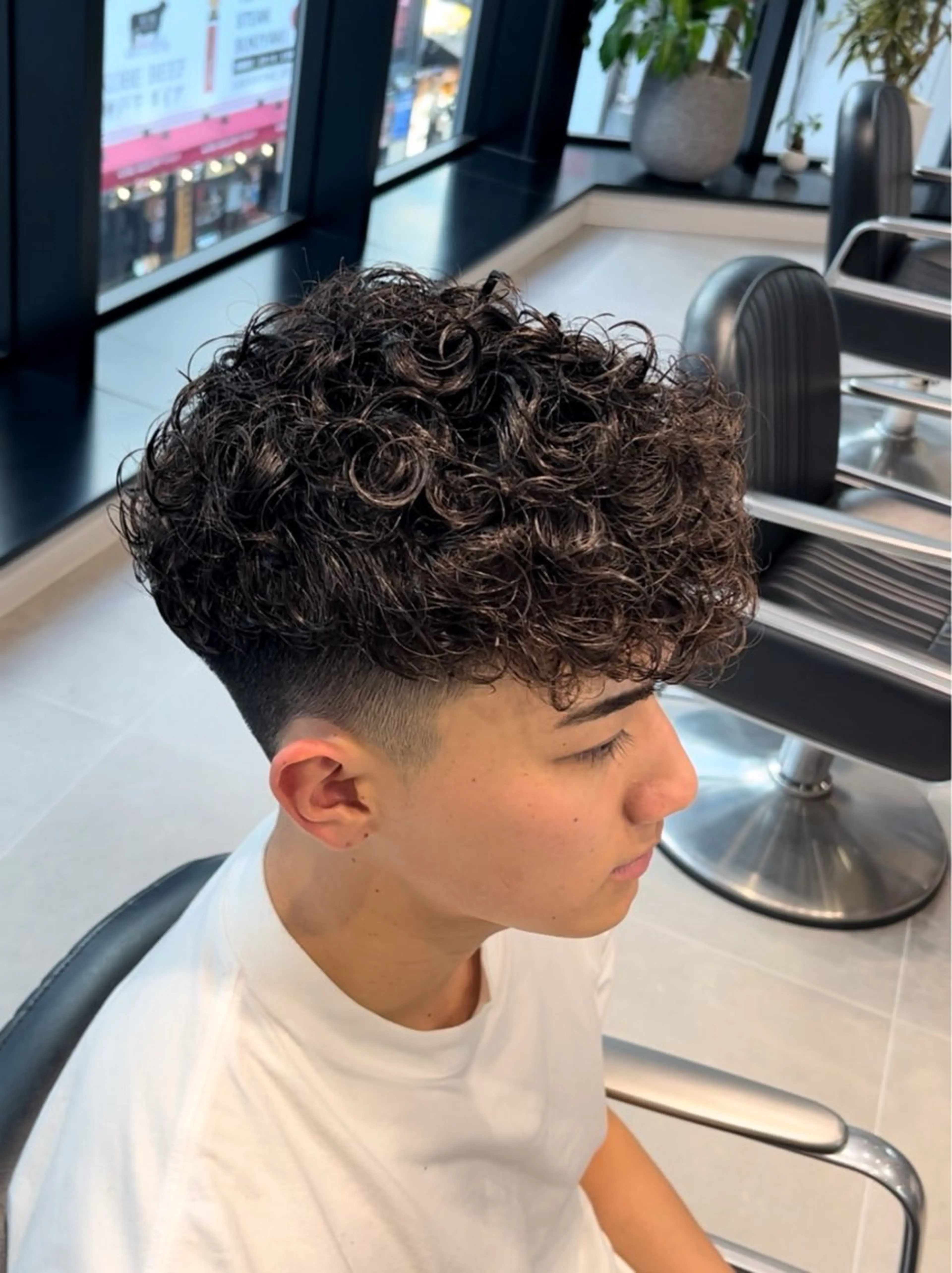 パーマ メンズ スペインカール 宮城 風冴のヘアスタイル