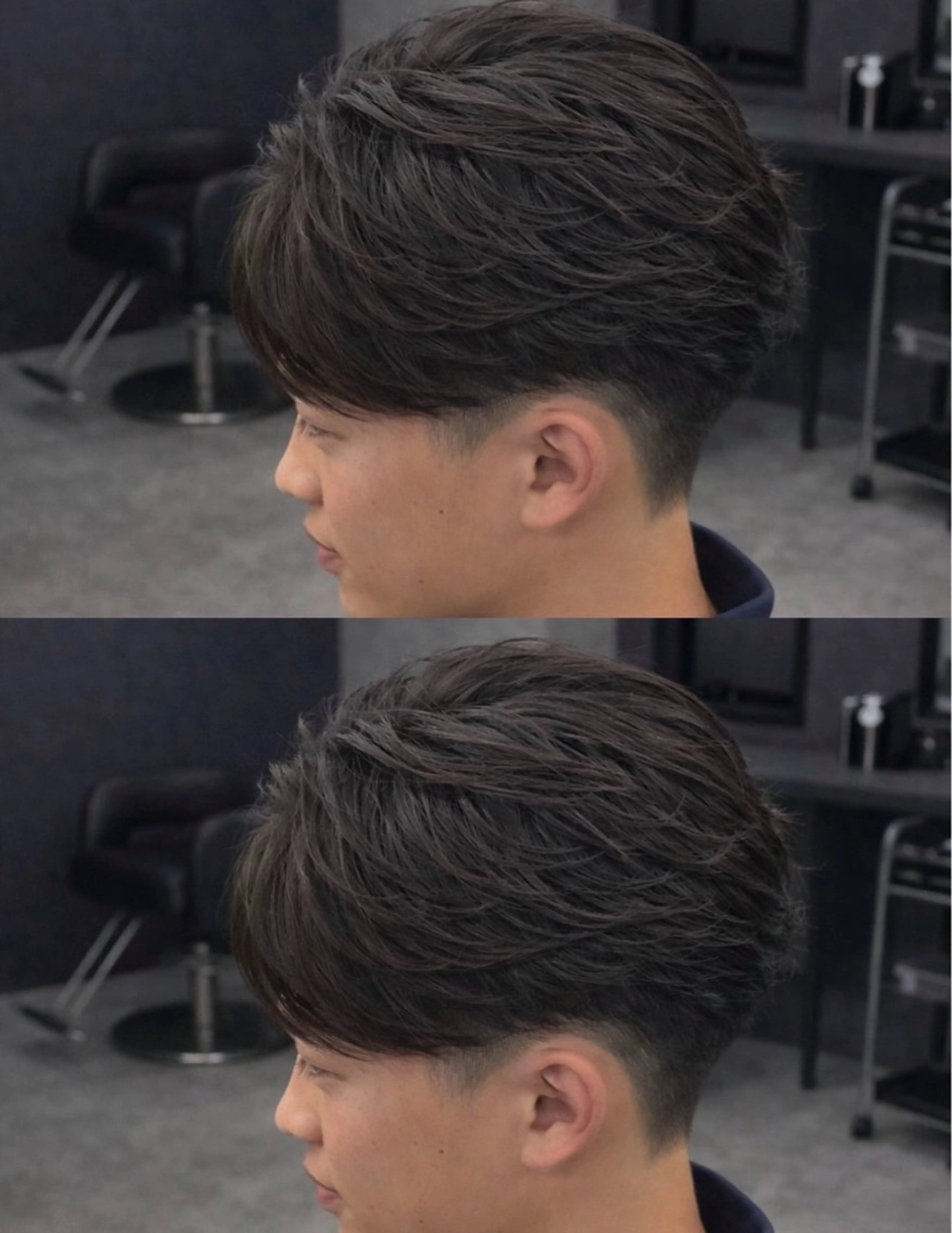 ミディアム パーマ ヘアアレンジ メンズ ミディアムパーマ センターパート フェザーパーマ メンズパーマ ニュアンスパーマ カット トリートメント 🔥ニュアンス フェザー小林海斗🔥のヘアスタイル