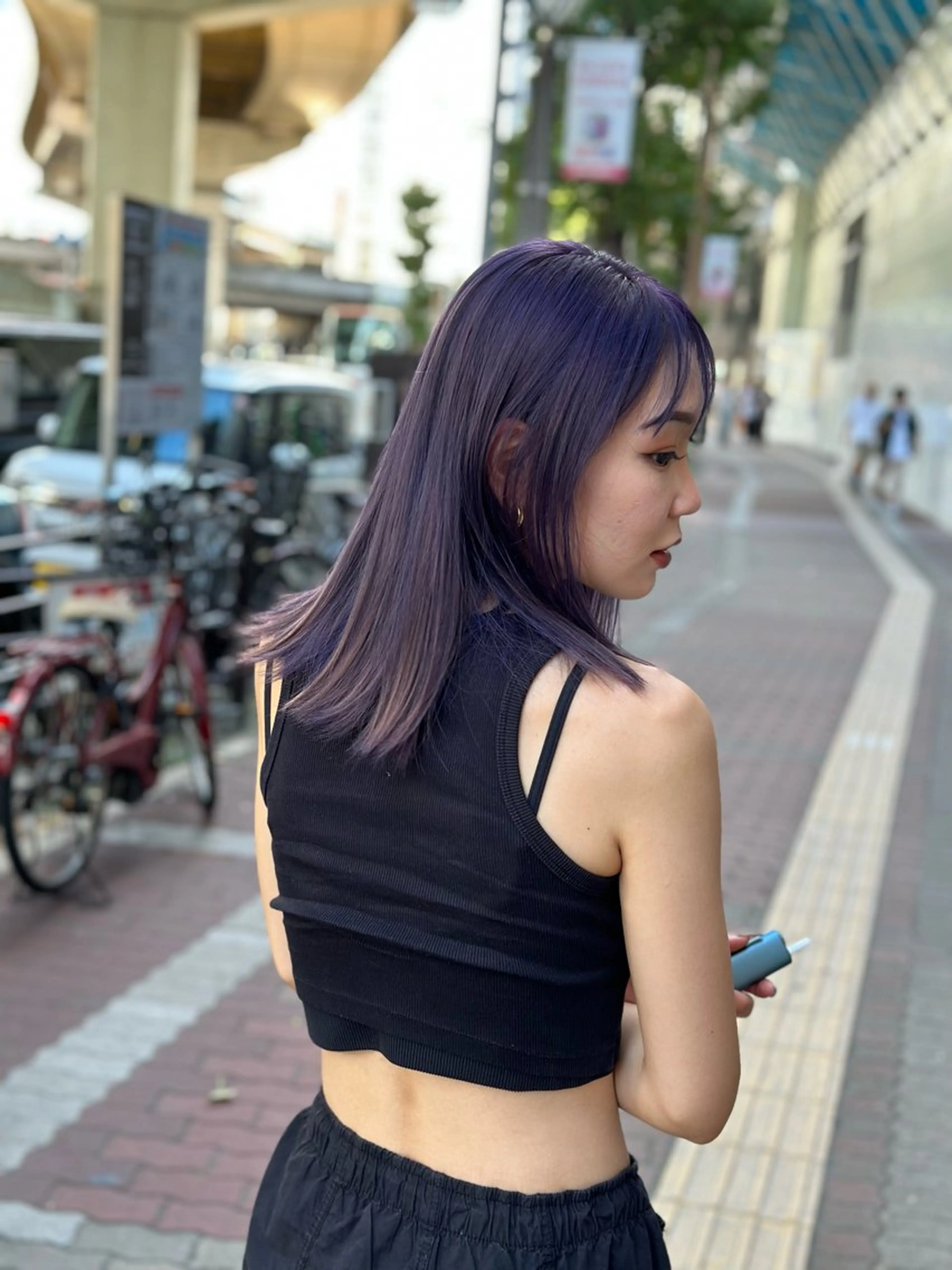 カラー unique 松原吹季のヘアスタイル