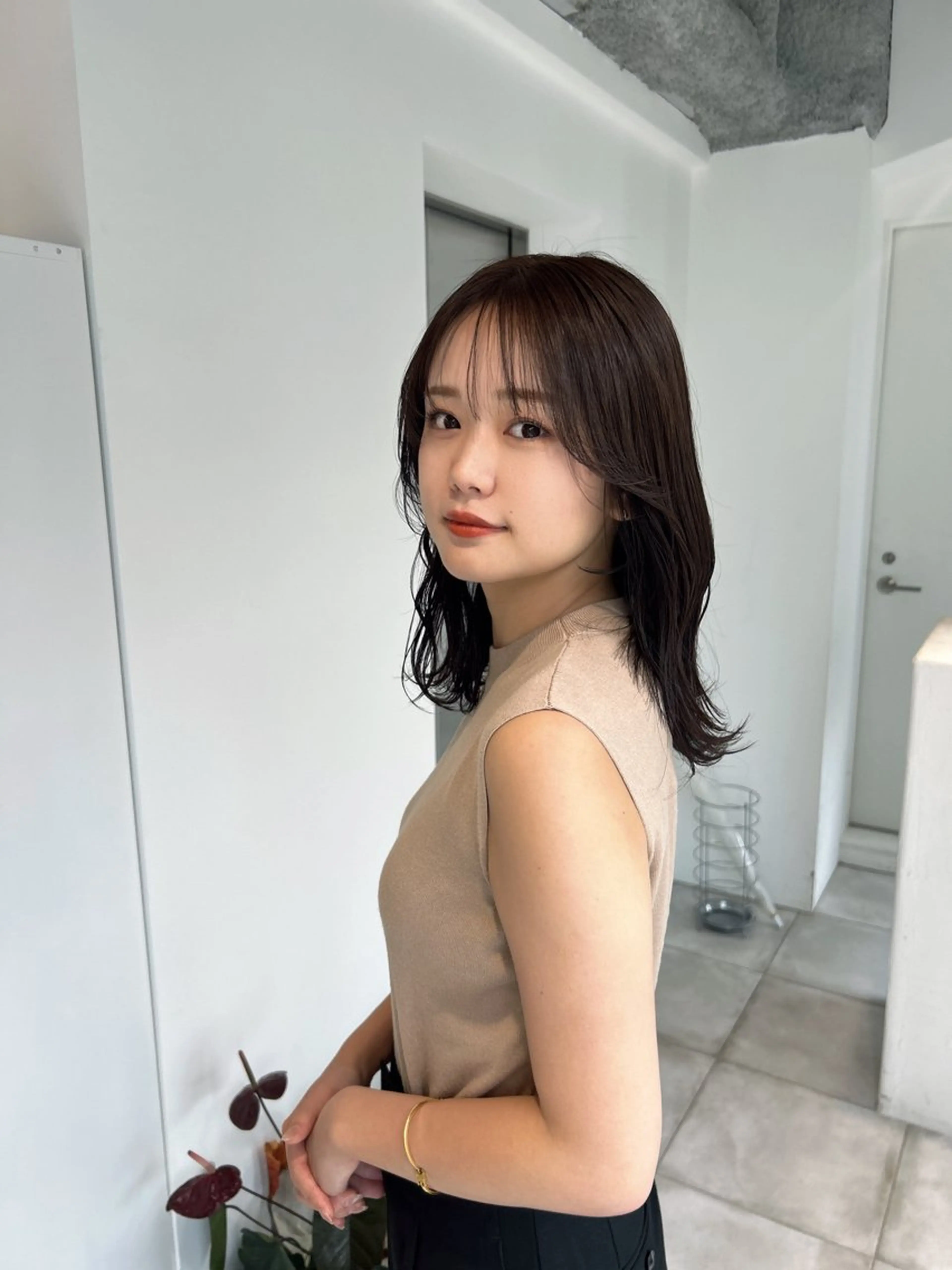 ミディアム カラー カット ヘアカラー トリートメント 【代表】 たき〜のヘアスタイル