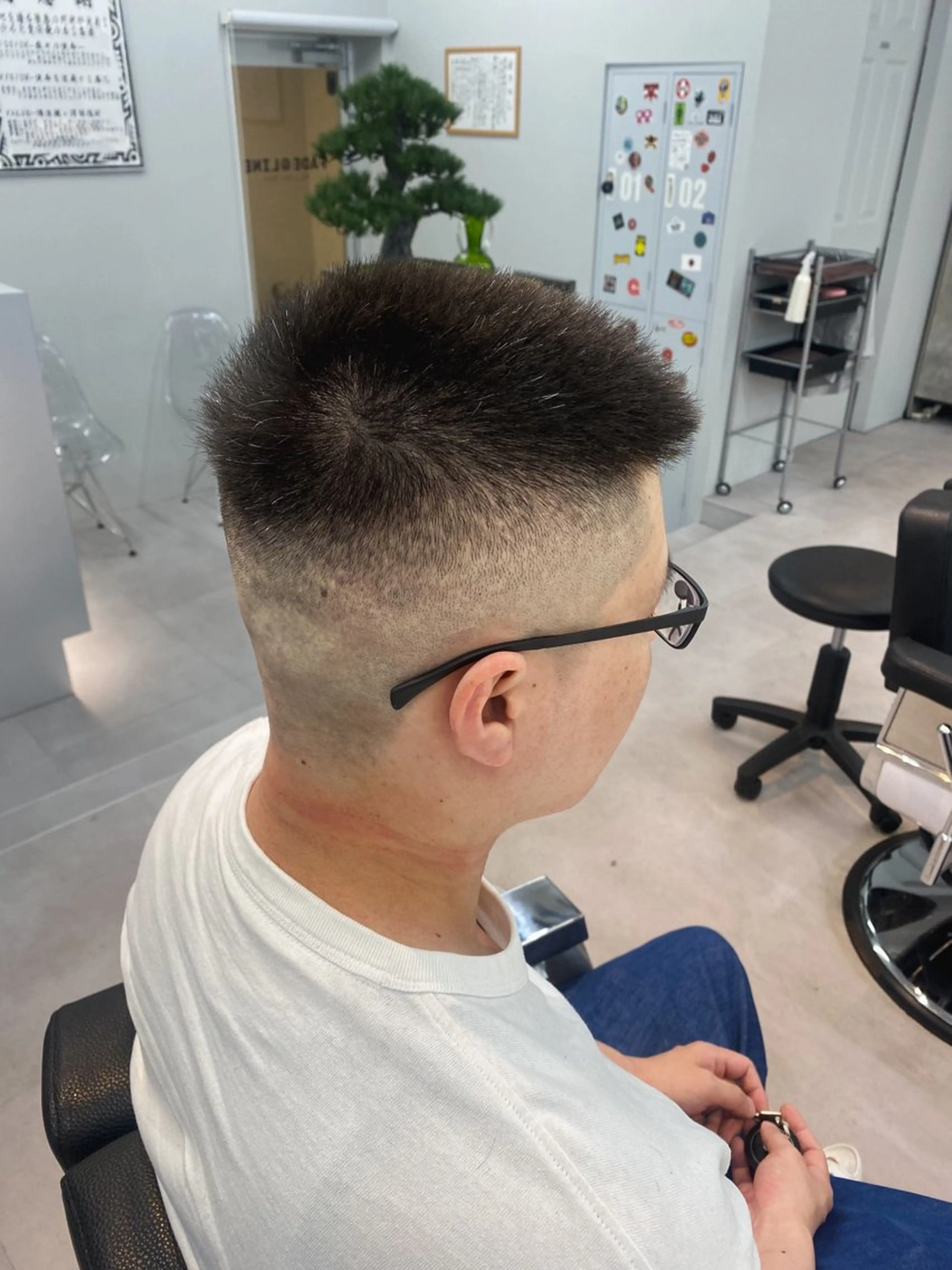 ショート ヘアアレンジ メンズ フェードカット スキンフェード フェードモデル限定 🔥高円寺Maiのヘアスタイル