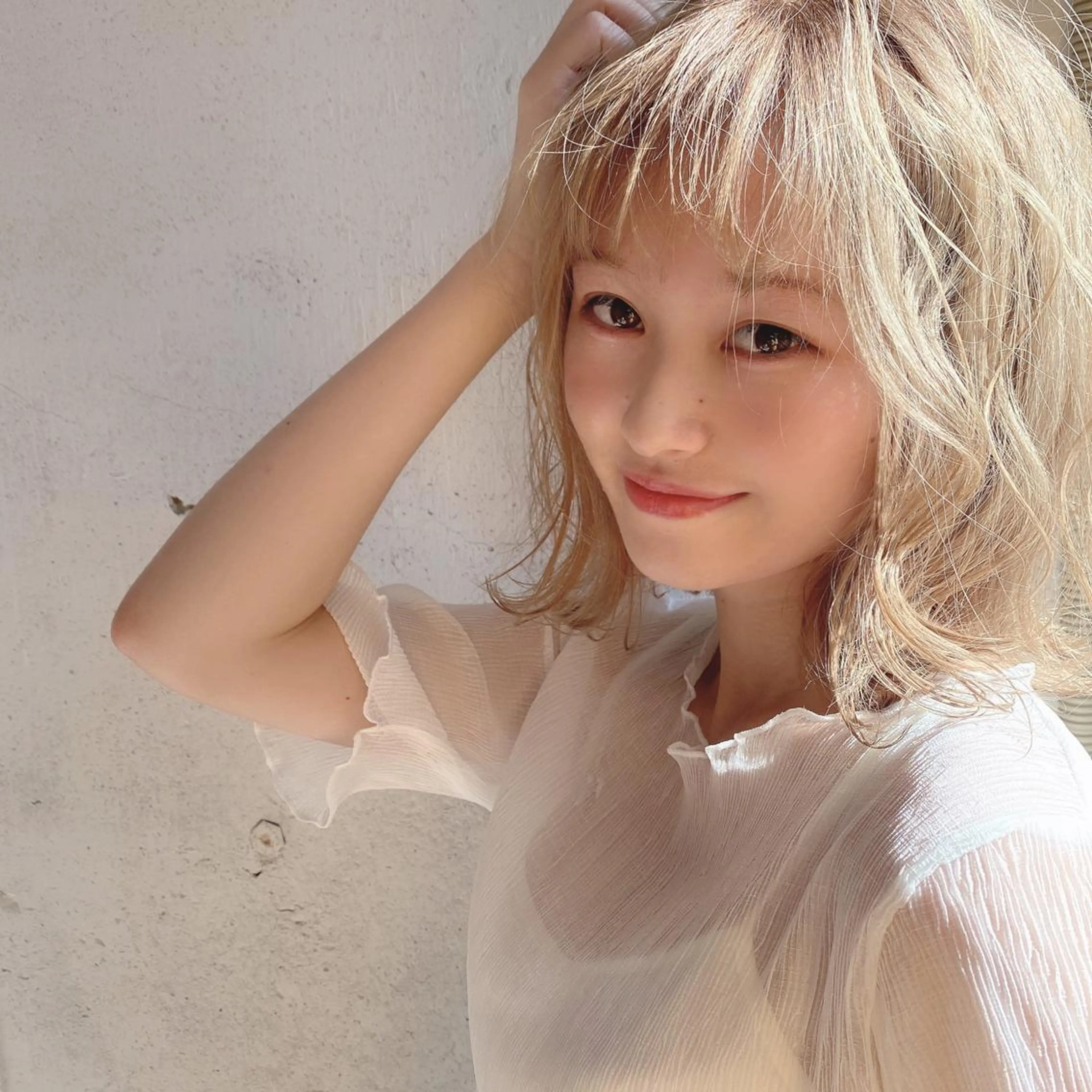 ミディアム カラー パーマ ヘアアレンジ メンズ キッズ ヘアカラー ケアブリーチ×ハイト ーン専門/SHOTAのヘアスタイル