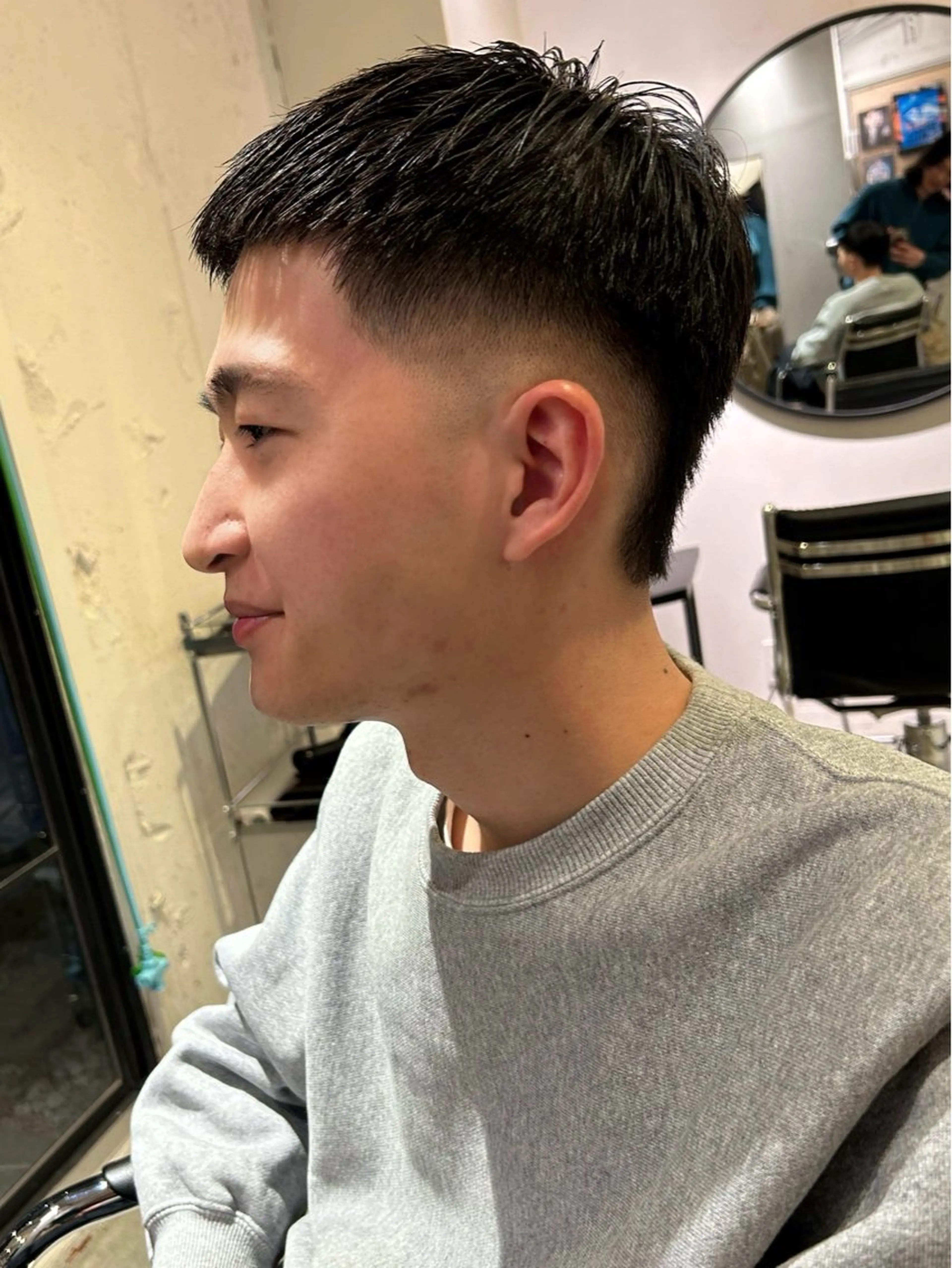 ショート メンズ フェードカット モヒカン バズカット カット トリートメント 村上雅人 ナチュラルモードのヘアスタイル