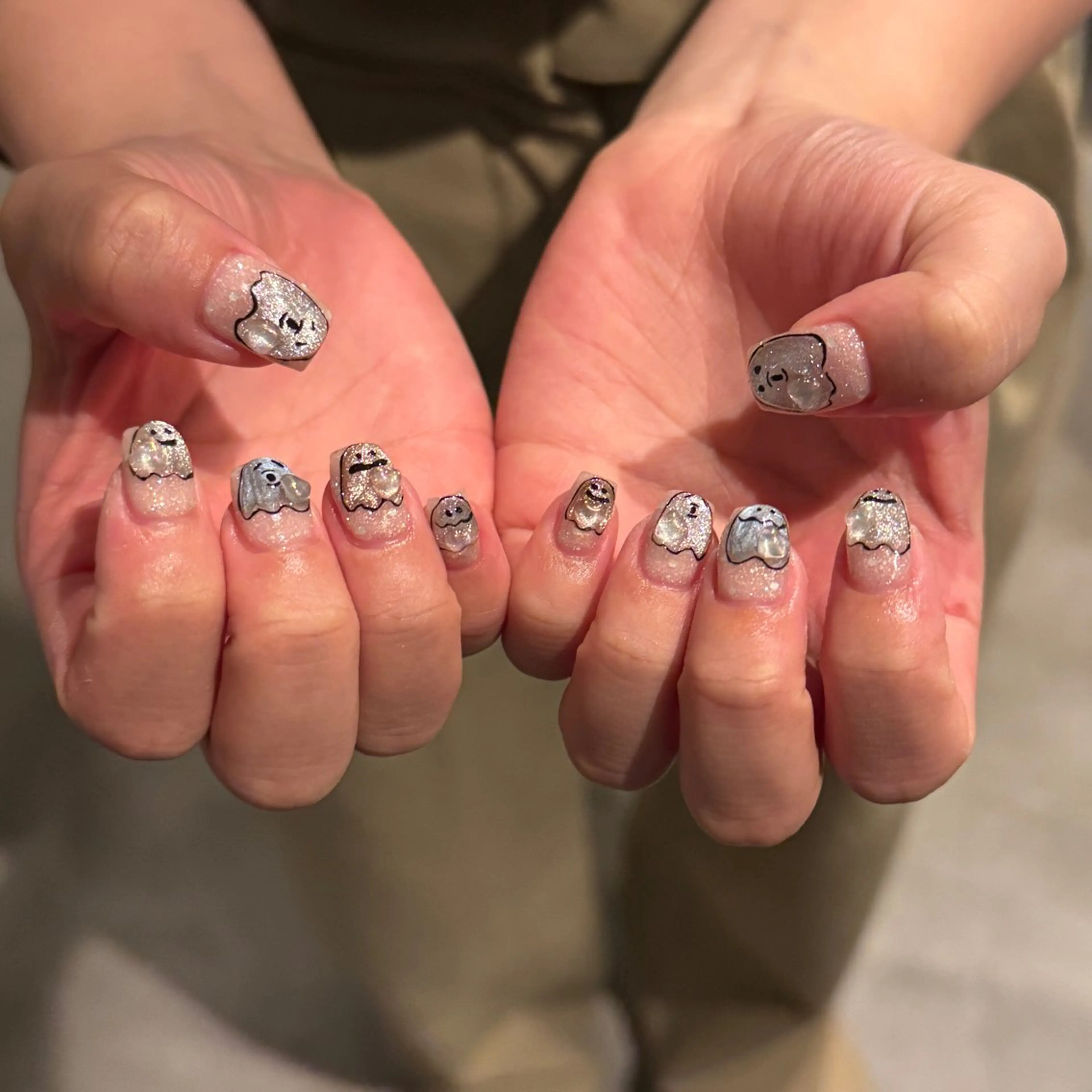 ネイル ハロウィン ハンドネイル 𝐫𝐚𝐢 𝐧𝐚𝐢𝐥のネイルデザイン
