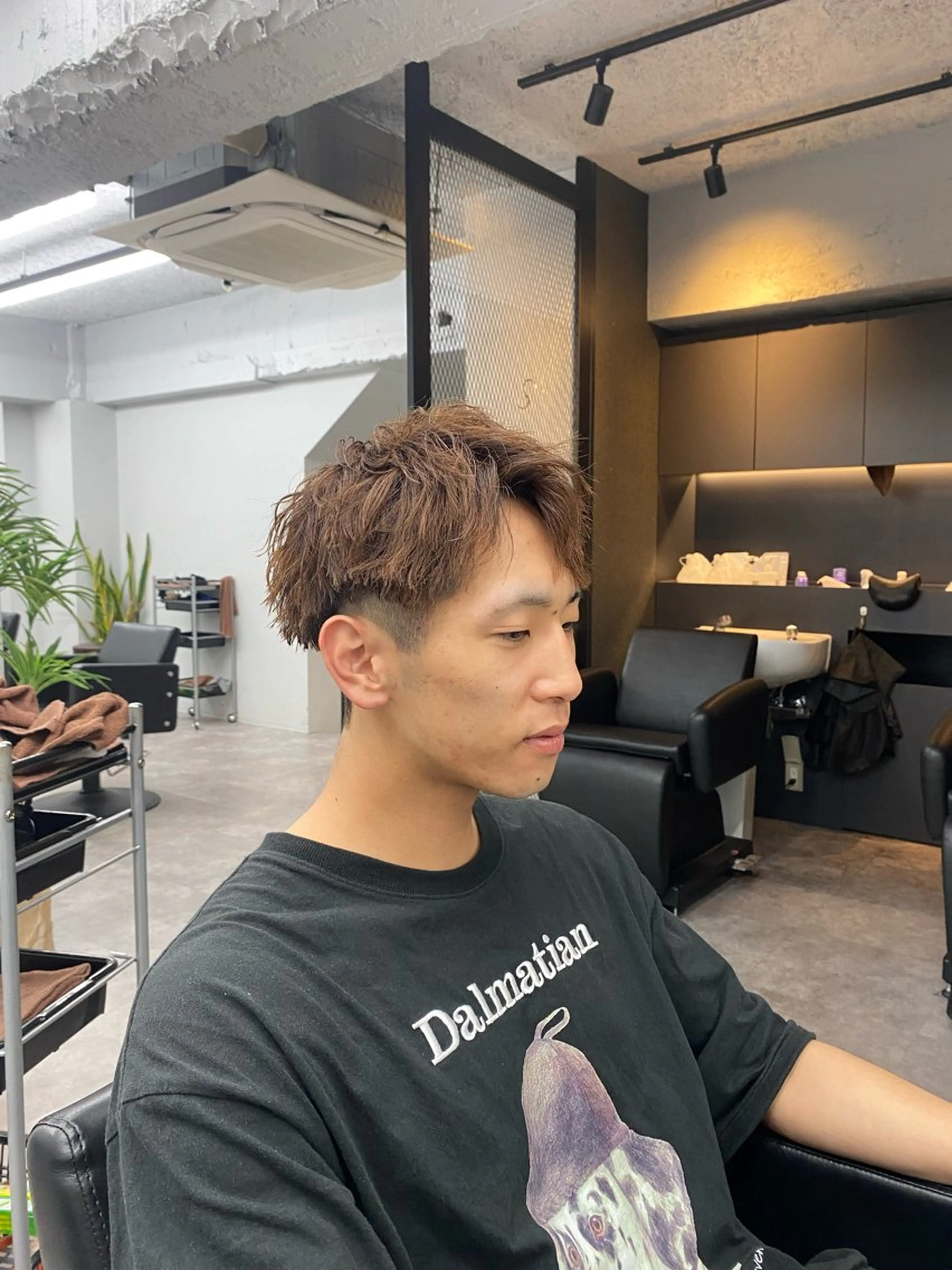 カラー パーマ メンズ メンズパーマ メンズツイストパーマ ツイストパーマ RIKIYA👑 北千住メンズ特化👑のヘアスタイル