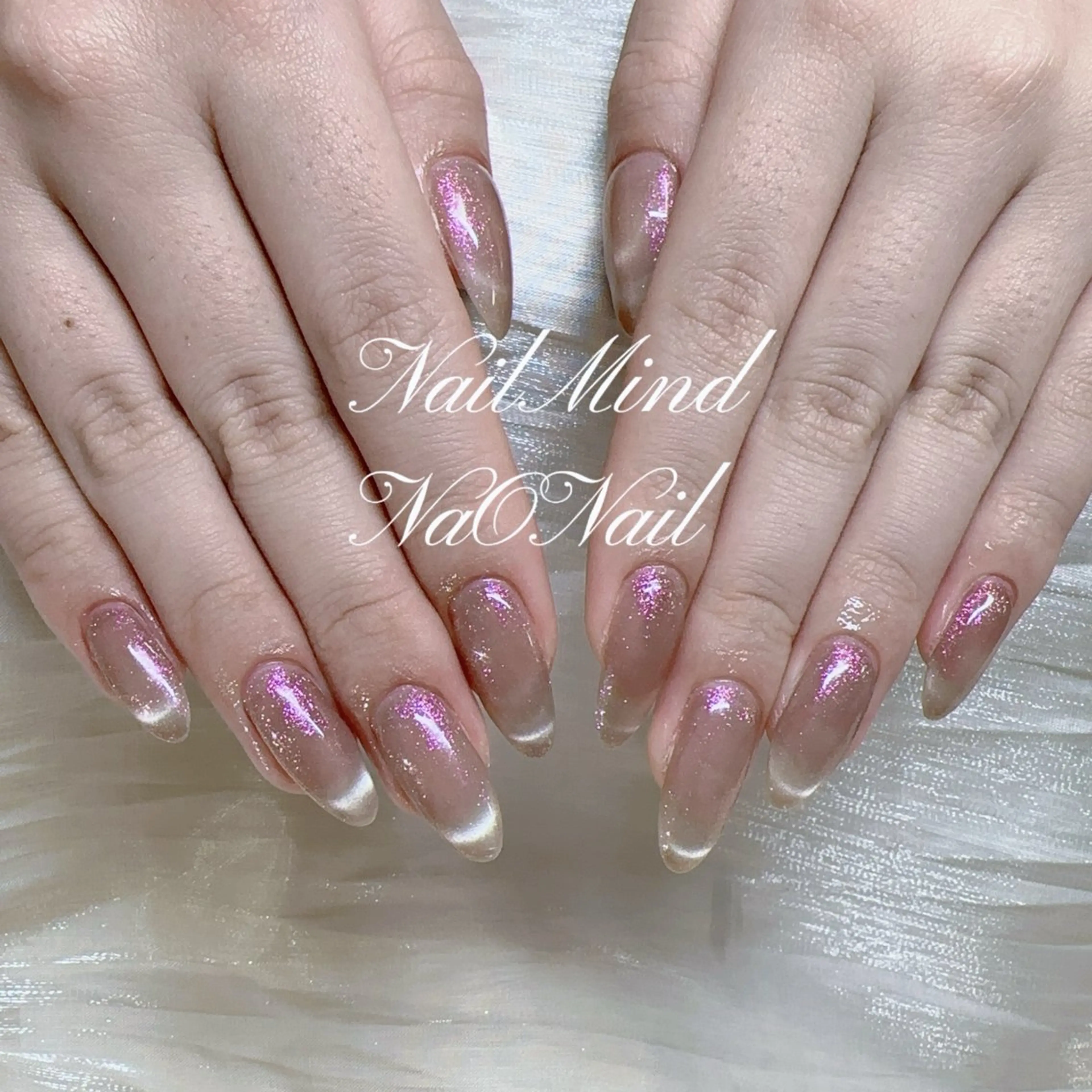 ネイル フレンチネイル マグネットネイル マグネットフレンチ ハンドネイル Nail Mind (NaONail）のネイルデザイン
