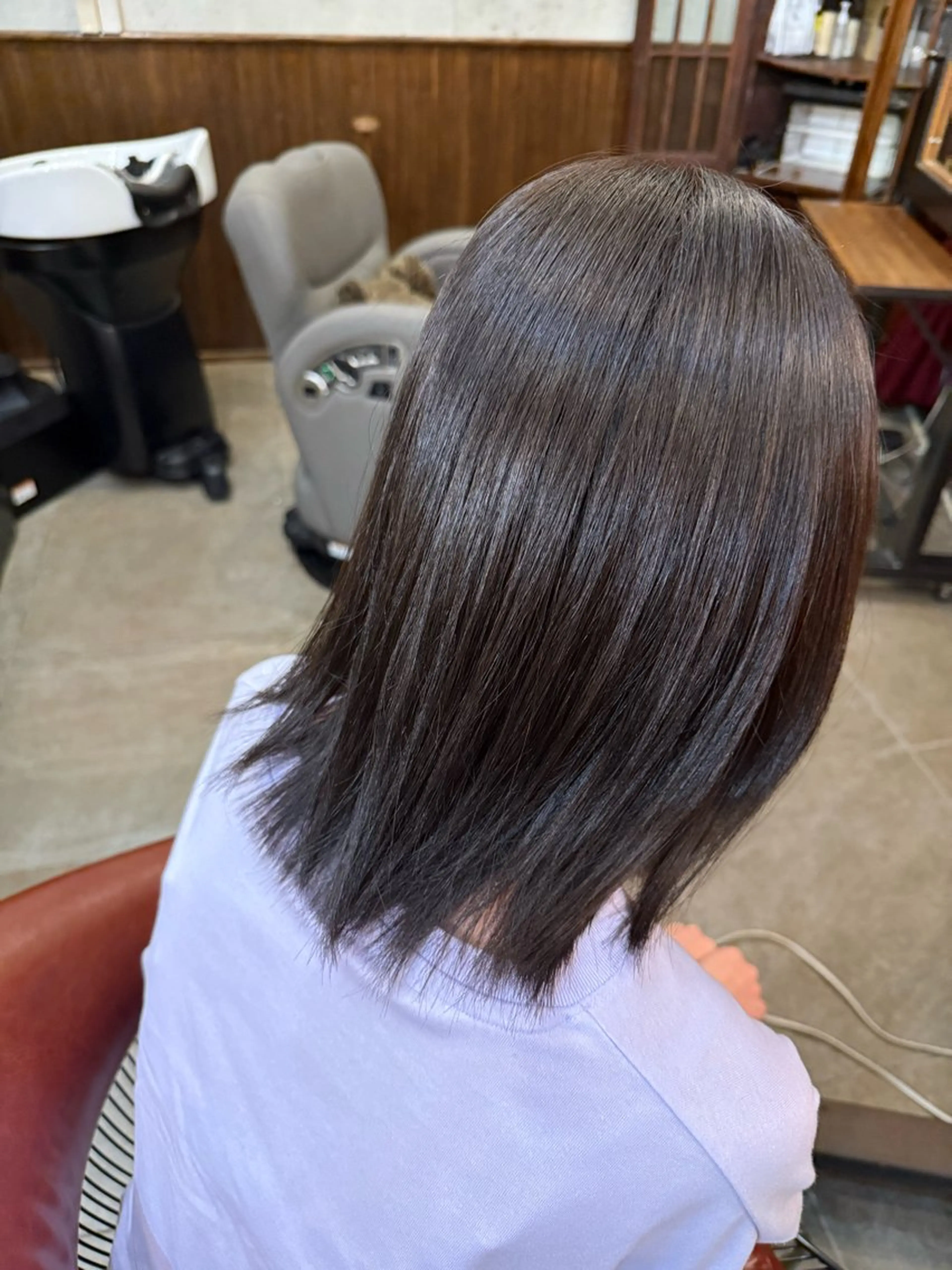 ミディアム ヘアカラー 田場 敬大のヘアスタイル
