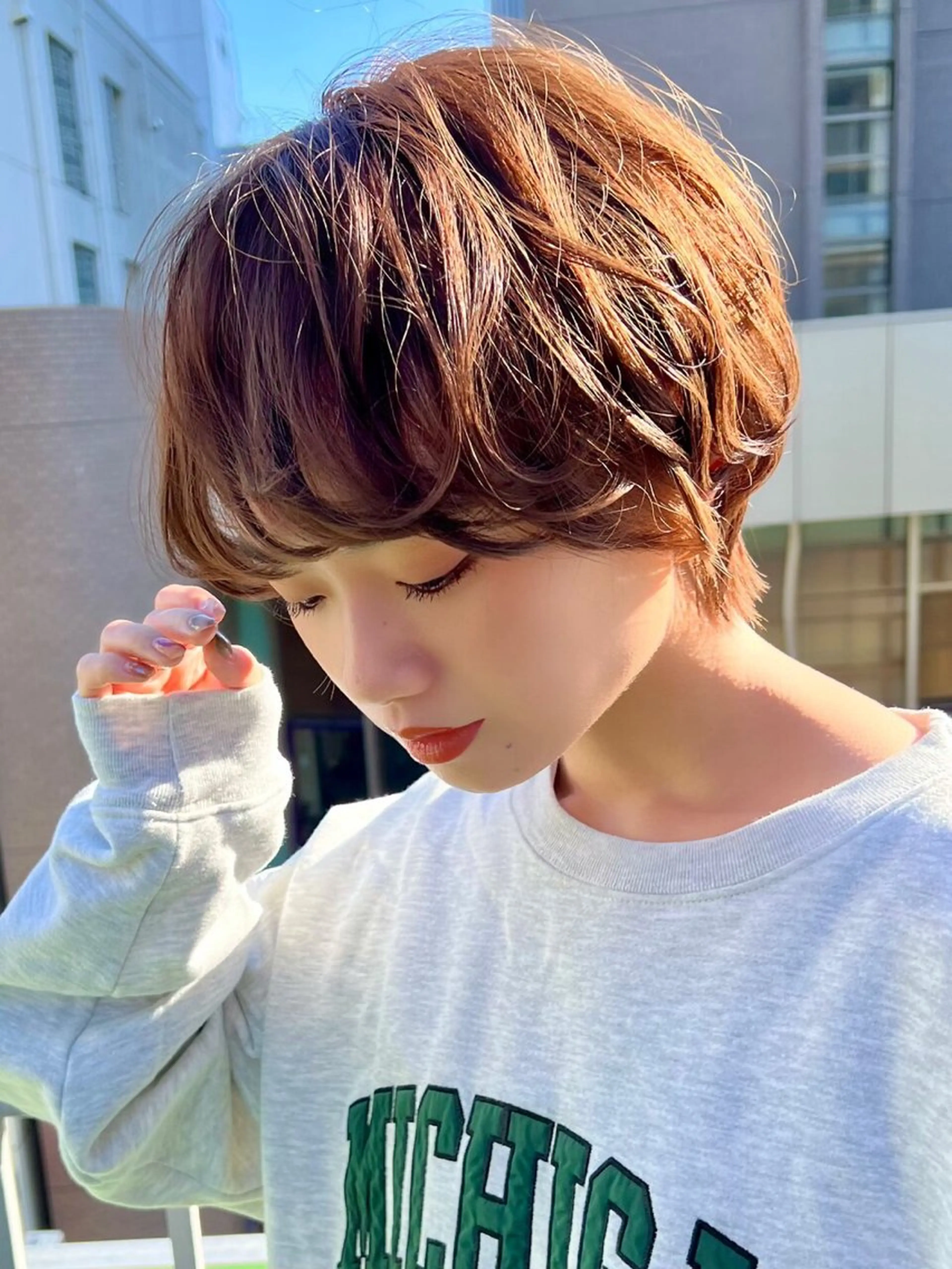 ショート パーマ ヘアアレンジ ♥️似合わせボブ/ 縮毛矯正/大和田拓夢のヘアスタイル