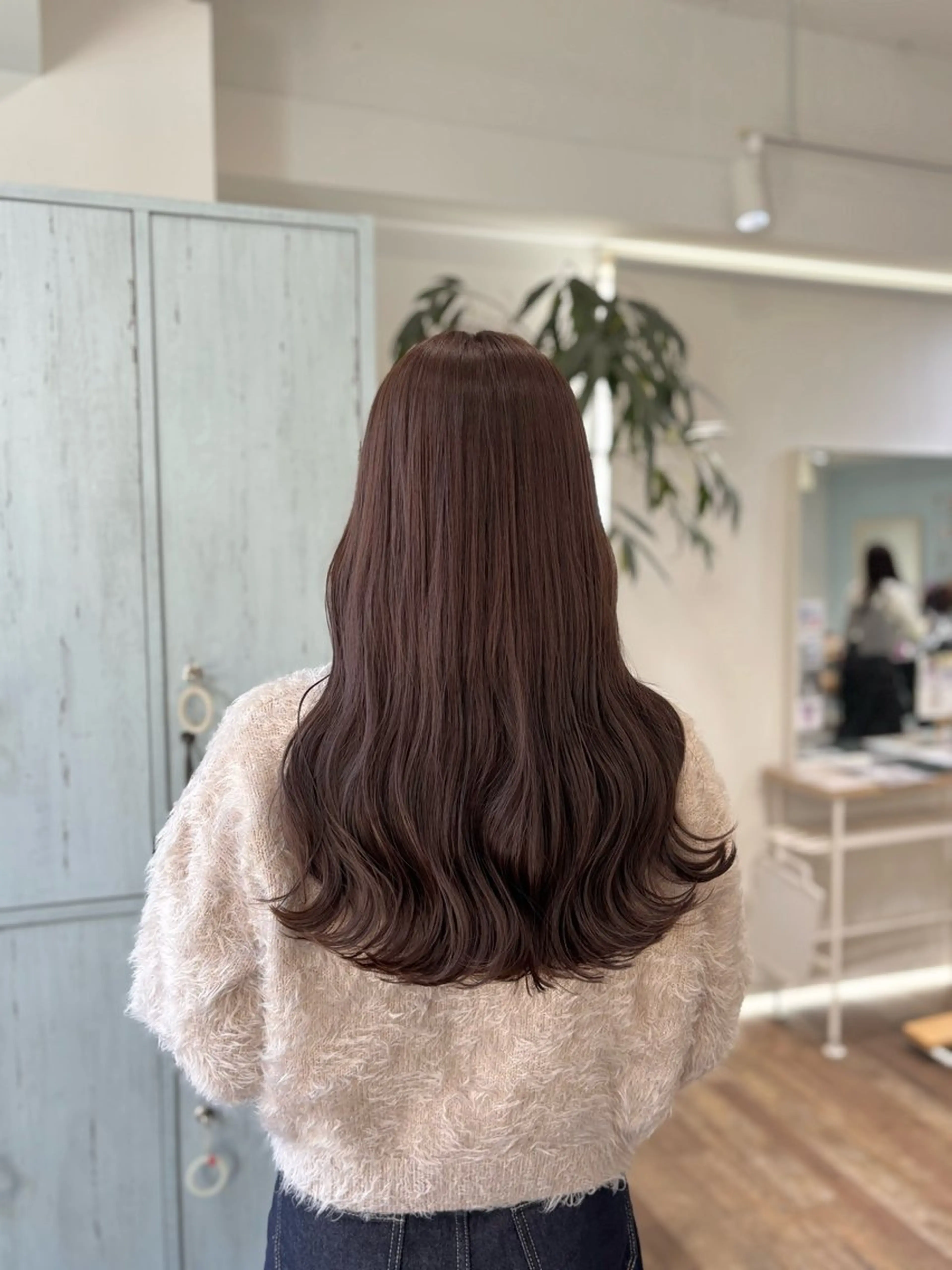 ロング カット ヘアカラー トリートメント 顔周りカット/ 似合わせ/momo/のヘアスタイル