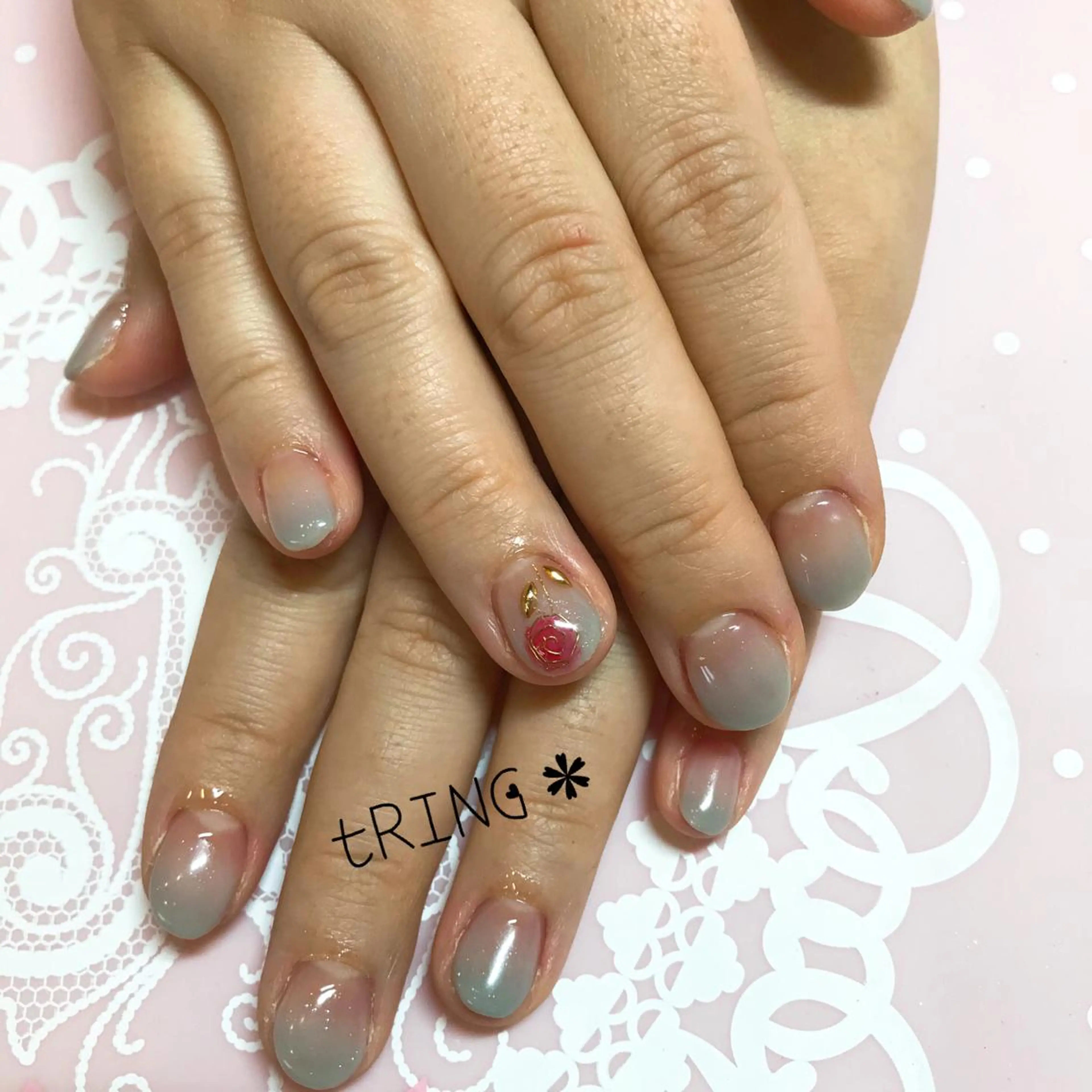 ネイル アートネイル ハンドネイル tRING＊ しいの木台のネイルデザイン