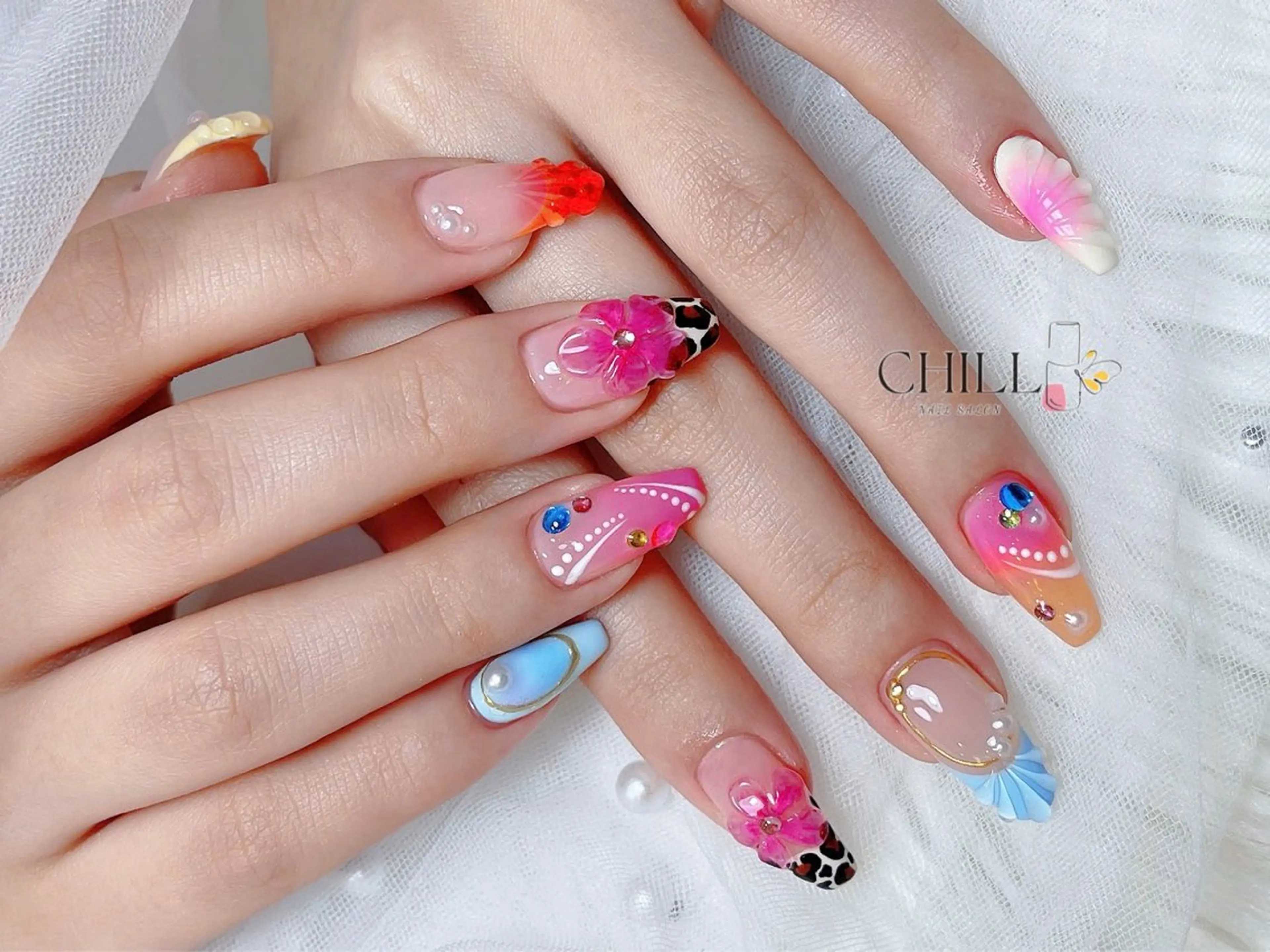 【自爪】10本持ち込みデザイン＆パーツ付け放題の写真