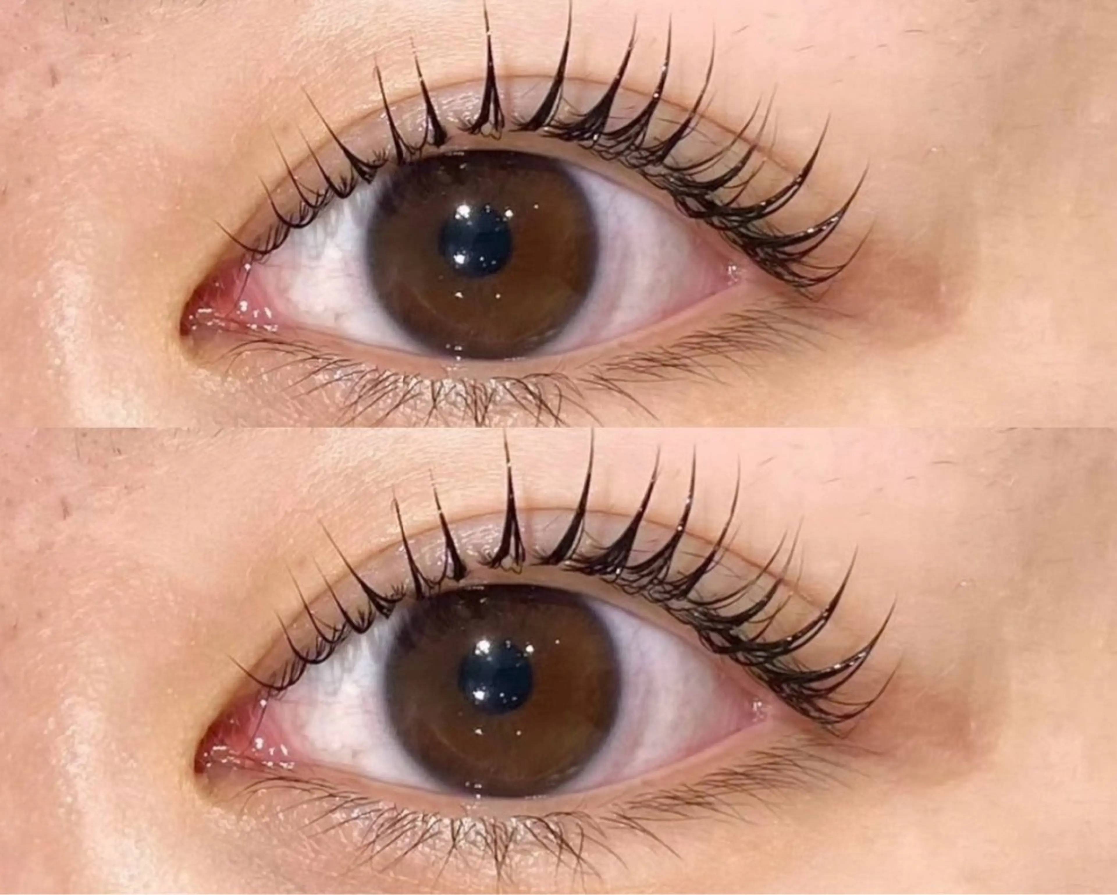 マツエク・マツパ まつげパーマ eve🐰束間まつ毛 /透明感カラーのヘアスタイル