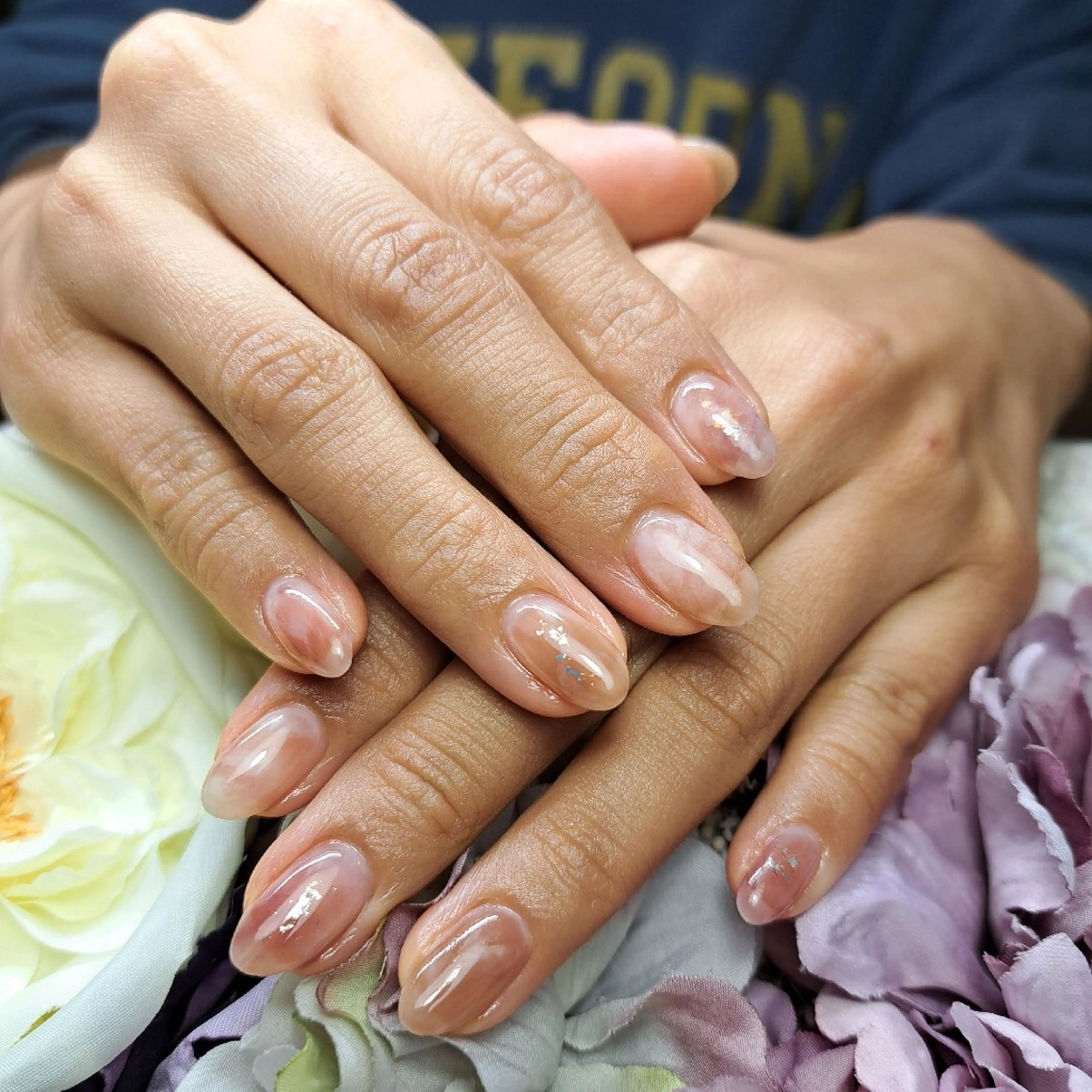 ネイル 持ち込み ニュアンスネイル HAYASHI  Nのネイルデザイン