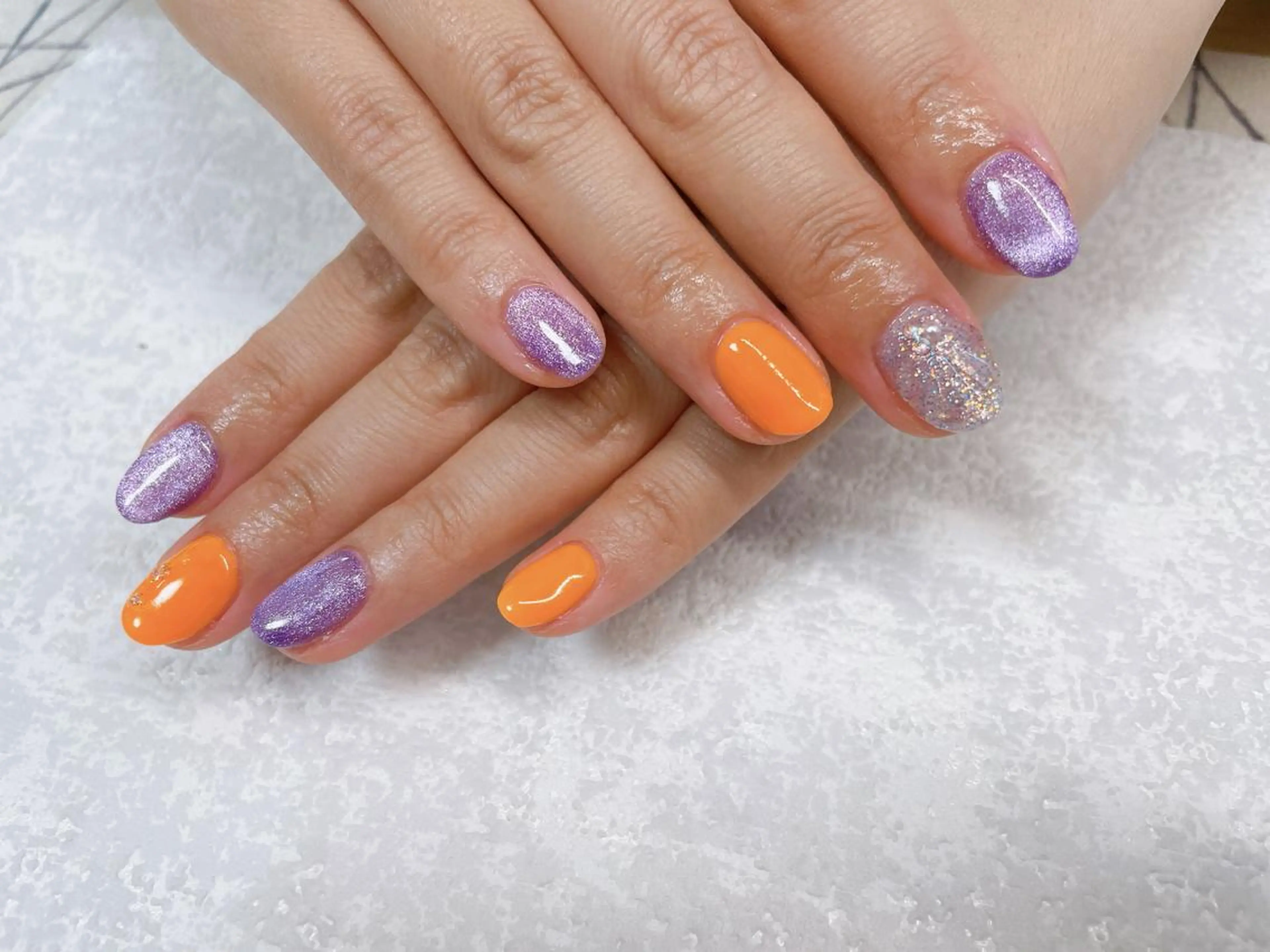 ネイル オーロラネイル フラワーネイル フットネイル フレンチネイル ジェルネイル mogunail &blowのネイルデザイン