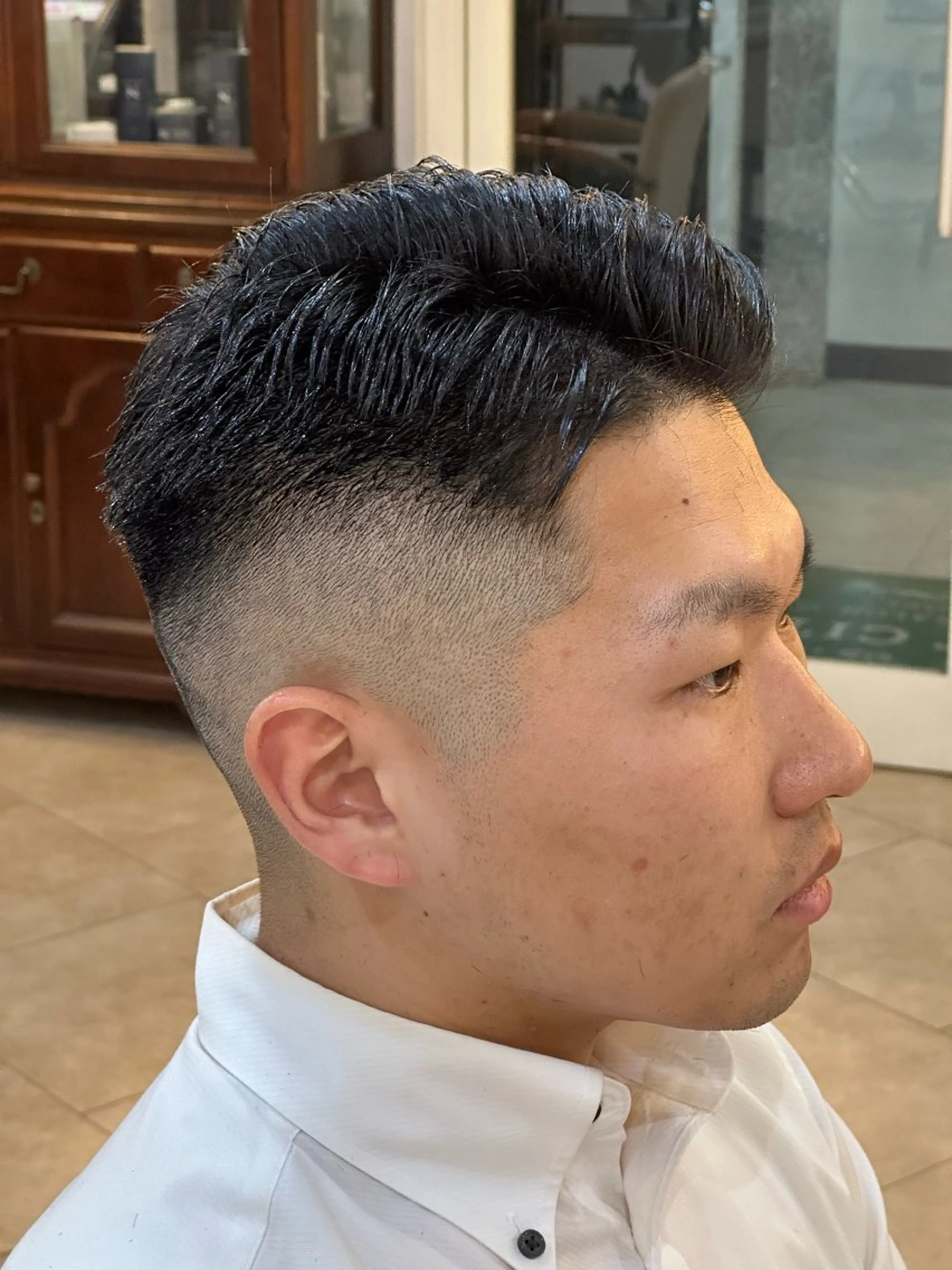 ショート メンズ カット スパイキー/ ピンパーマ/緑川雄也のヘアスタイル