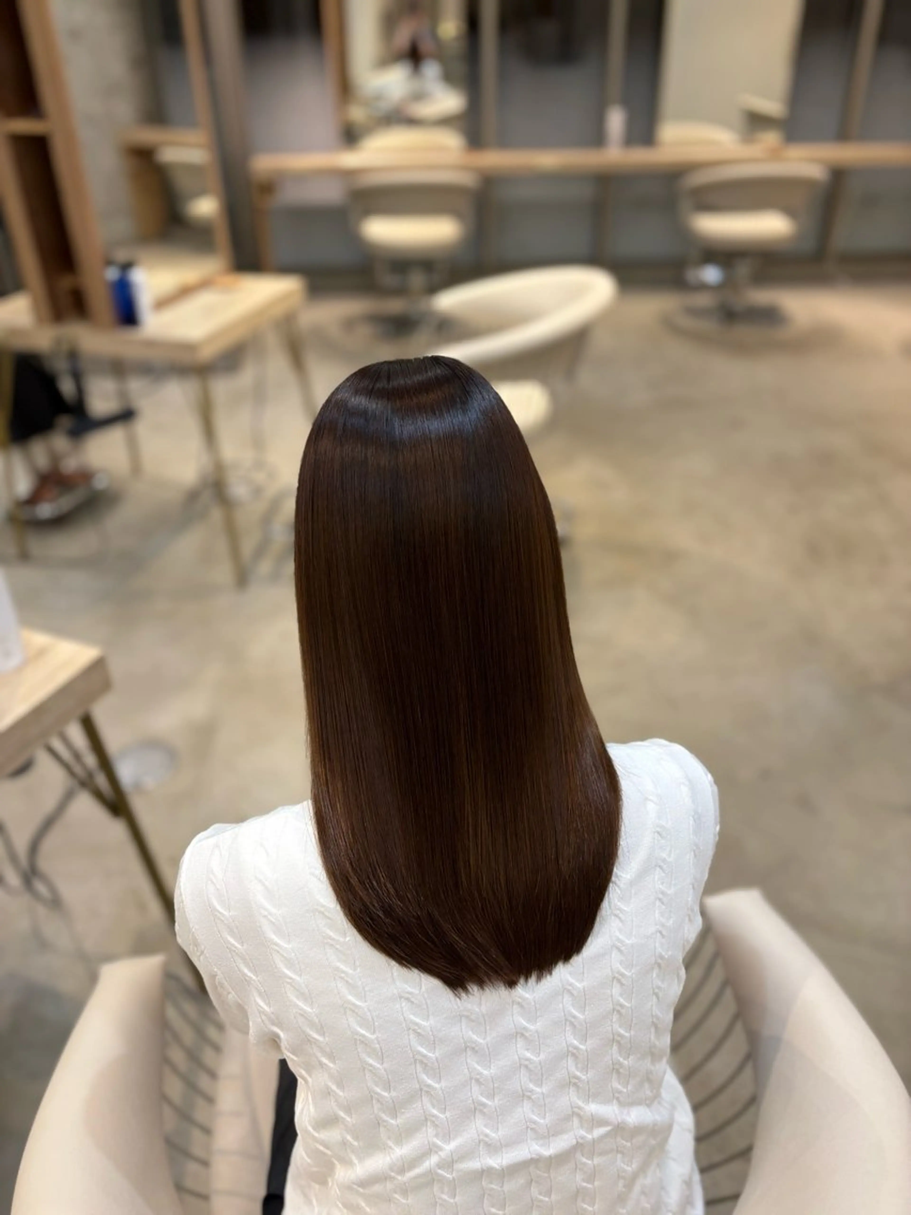 セミロング トリートメント ﾊﾙﾅ🌸 髪質改善のヘアスタイル