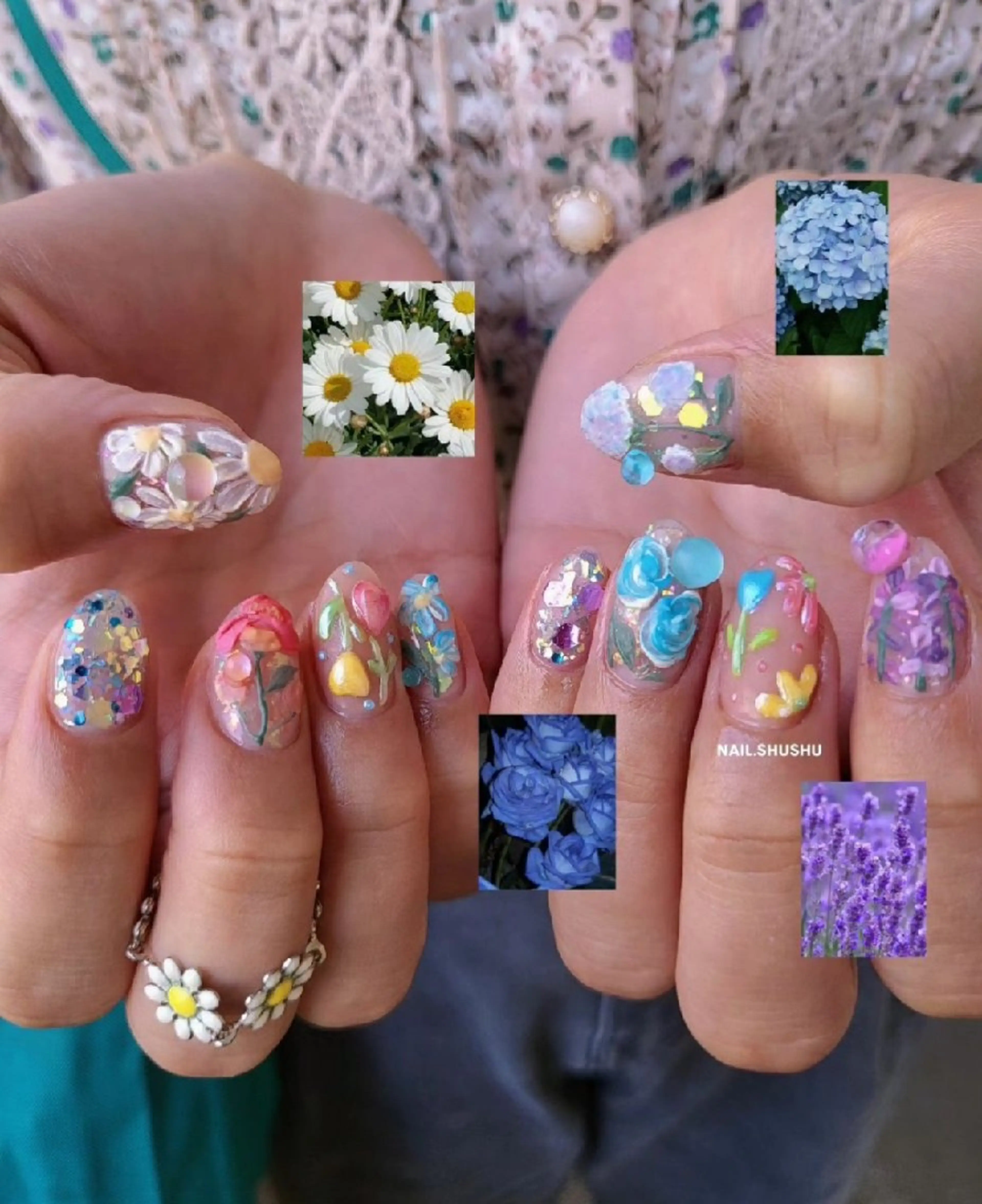 ネイル 3dパーツ/流行り 👧shushu❤️のネイルデザイン