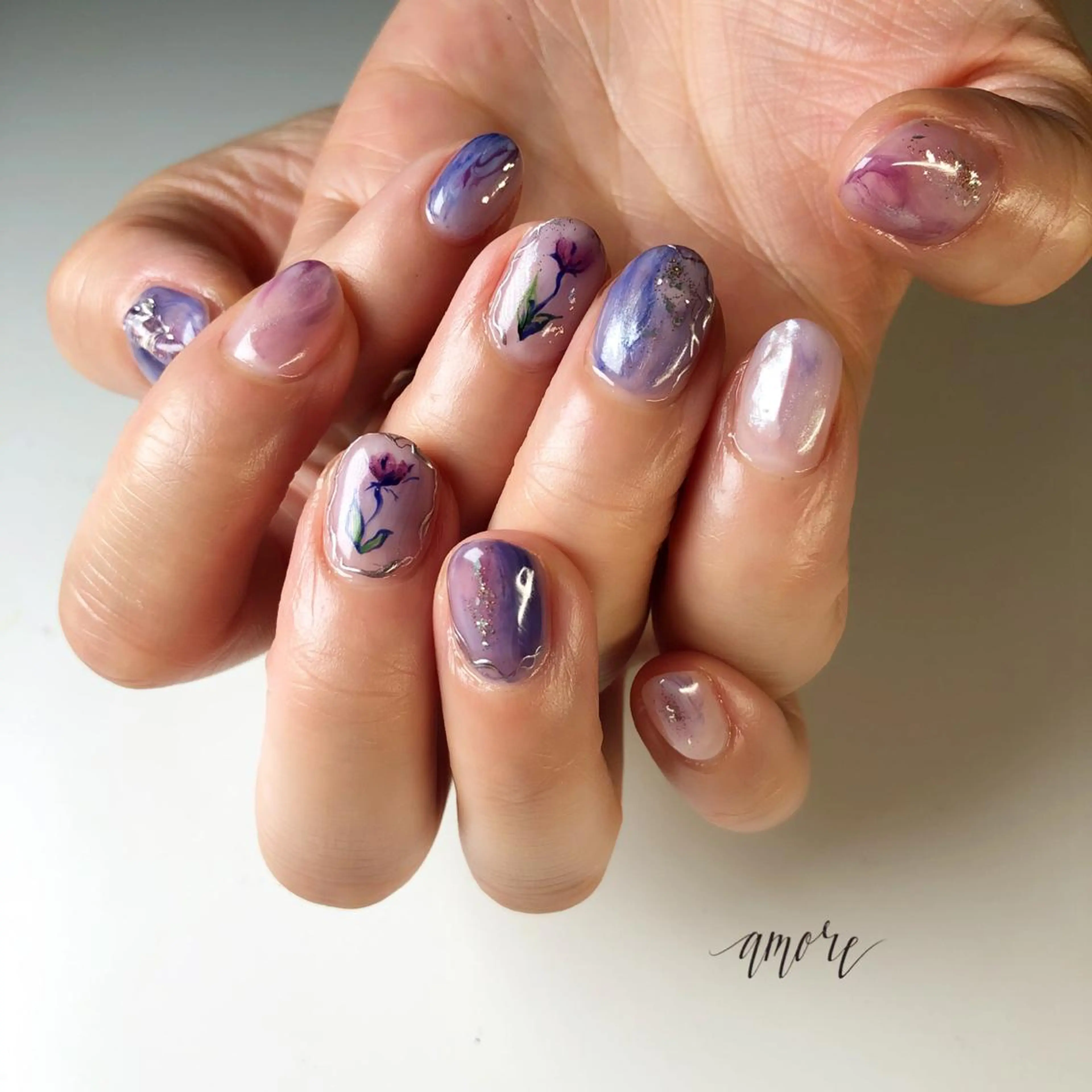 ネイル ジェルネイル 氷ネイル・うるうるネイル マグネットネイル ミラーネイル ニュアンスネイル You kyehwaのネイルデザイン