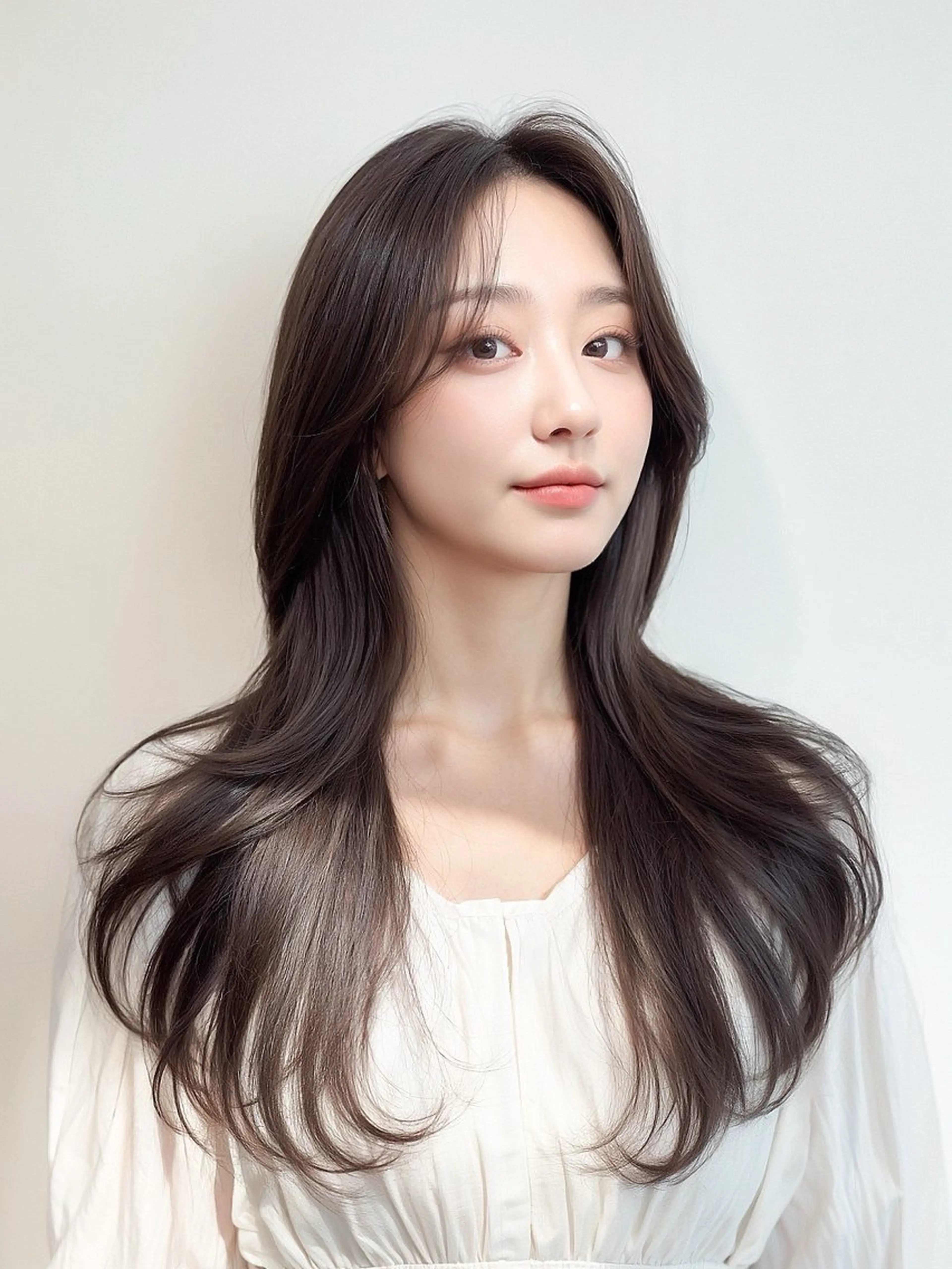 ロング くびれヘア レイヤーカット カット ヘアカラー トリートメント 神戸で縮毛矯正/髪質 改善/お任せくださいのヘアスタイル