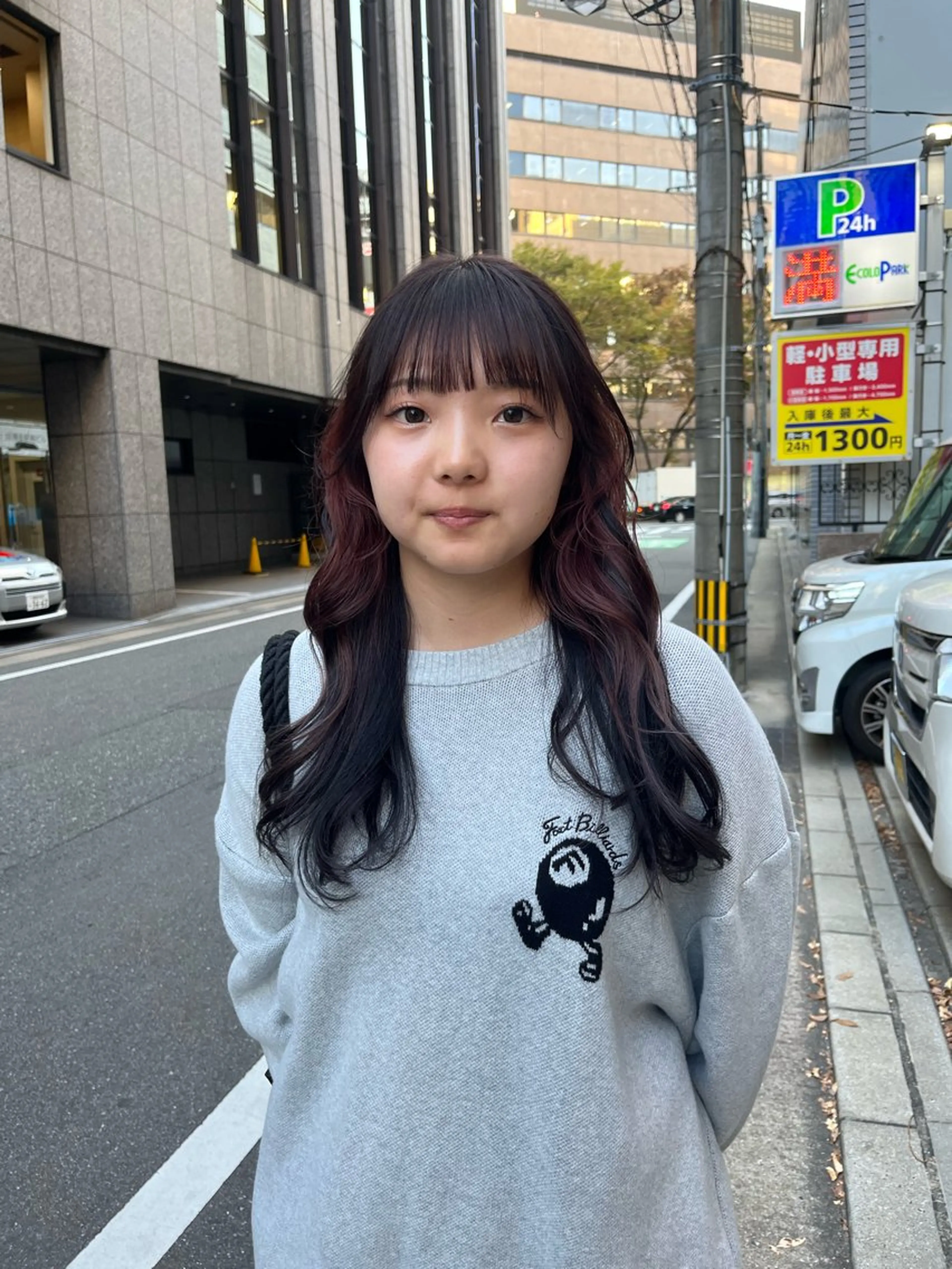 カラー イヤリングカラー こまつばらみお/レイ ヤー/ダブルカラーのヘアスタイル