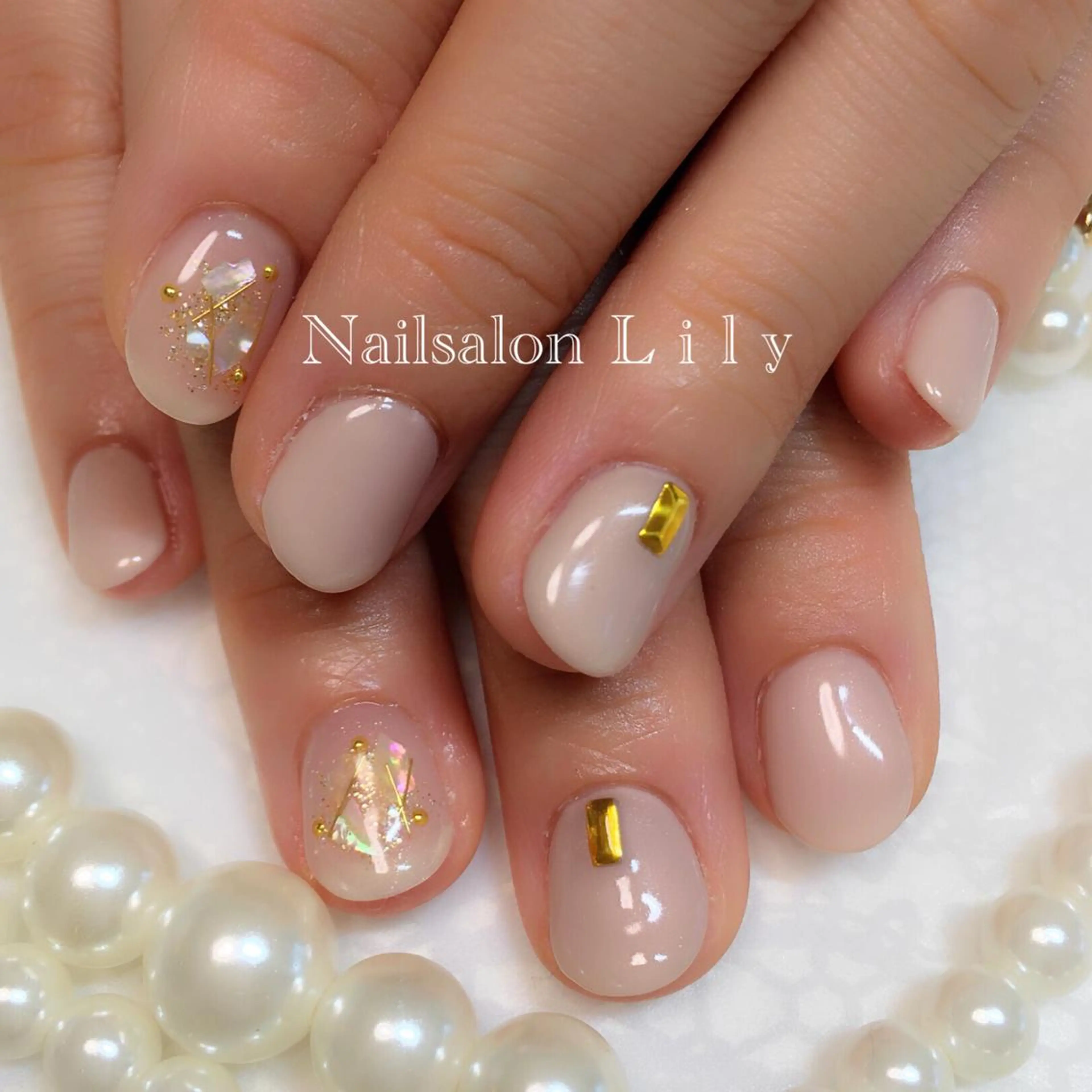 ネイル ショートネイル Lily*nail 🌻Mii🌻のネイルデザイン