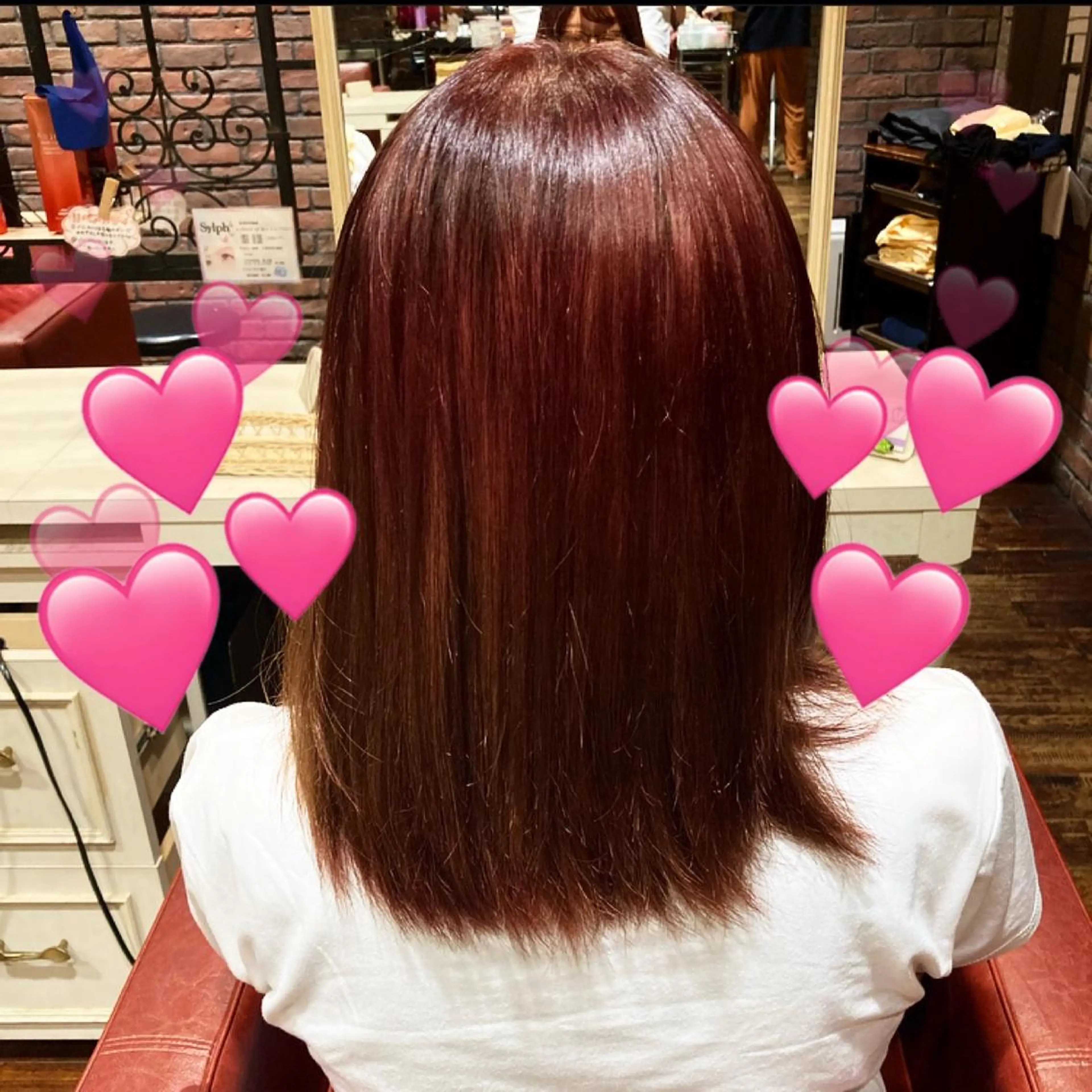 カラー 曲がる縮毛矯正 LIBER 　岩名のヘアスタイル