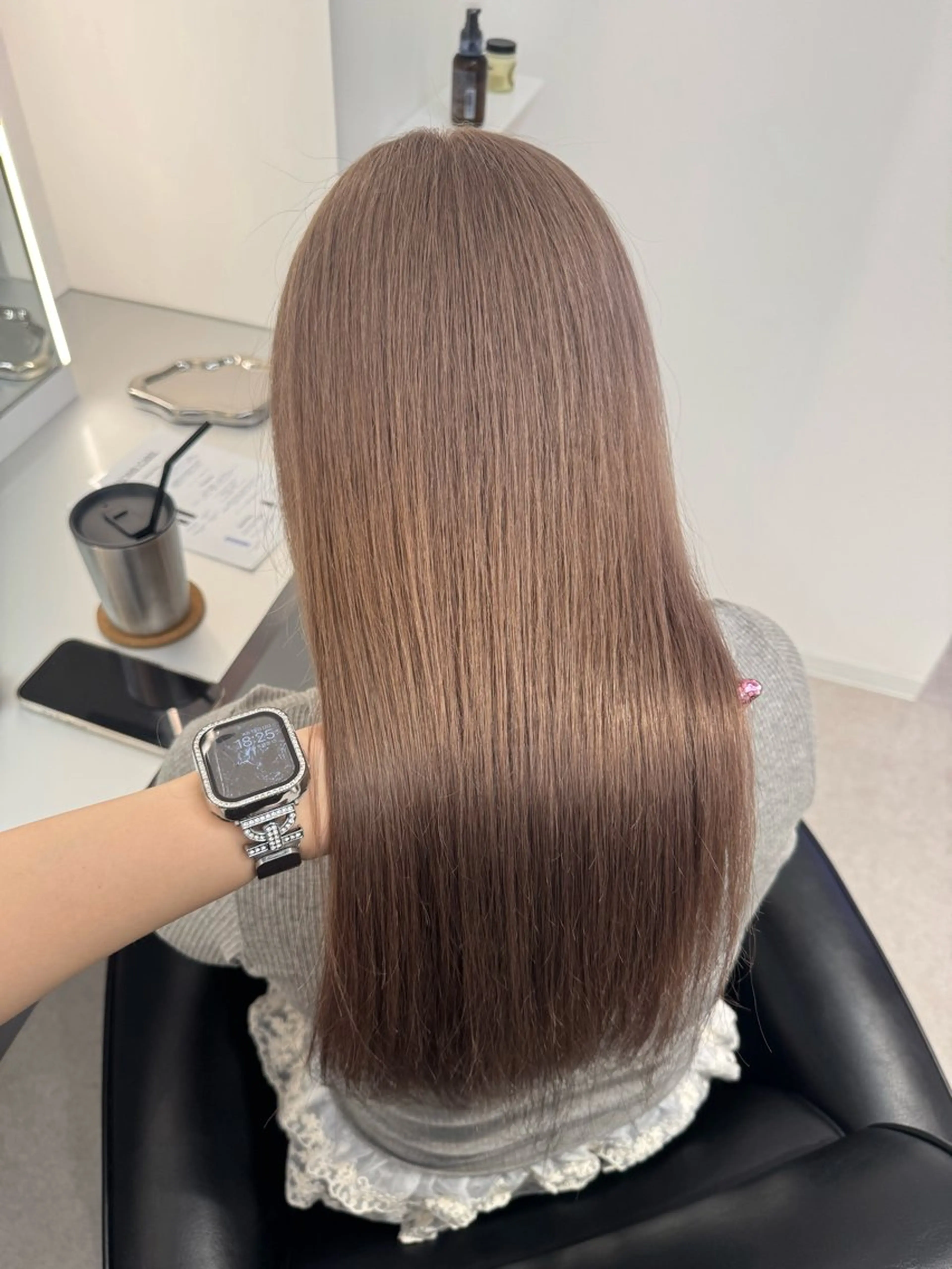 ロング カラー ヘアカラー トリートメント ブリーチ/艶カラー 💎koharu💎のヘアスタイル