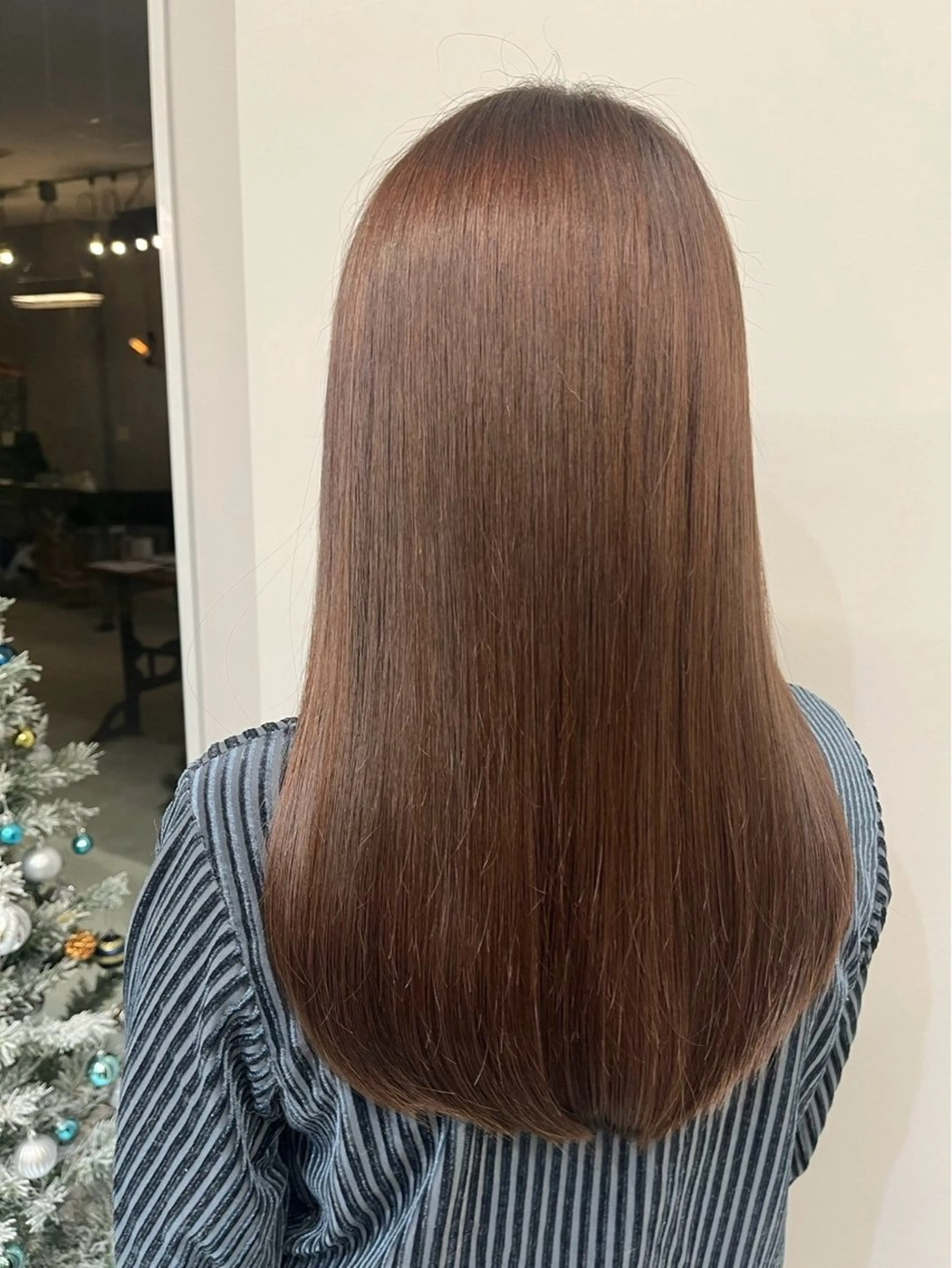 ロング 縮毛矯正 縮毛矯正 中山 達斗のヘアスタイル