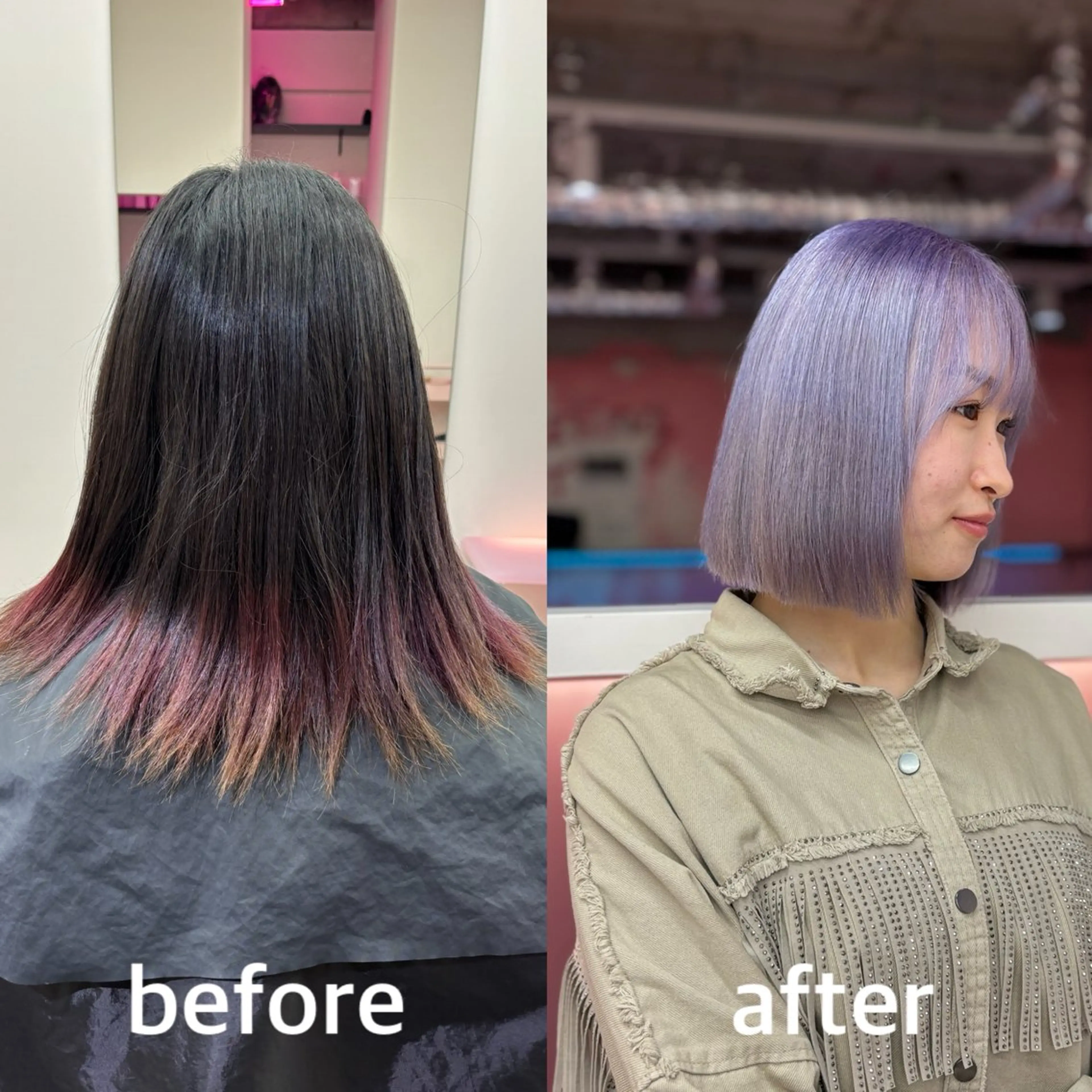 ミディアム 田中麻鈴/ハイトーン /ミルクティーのヘアスタイル