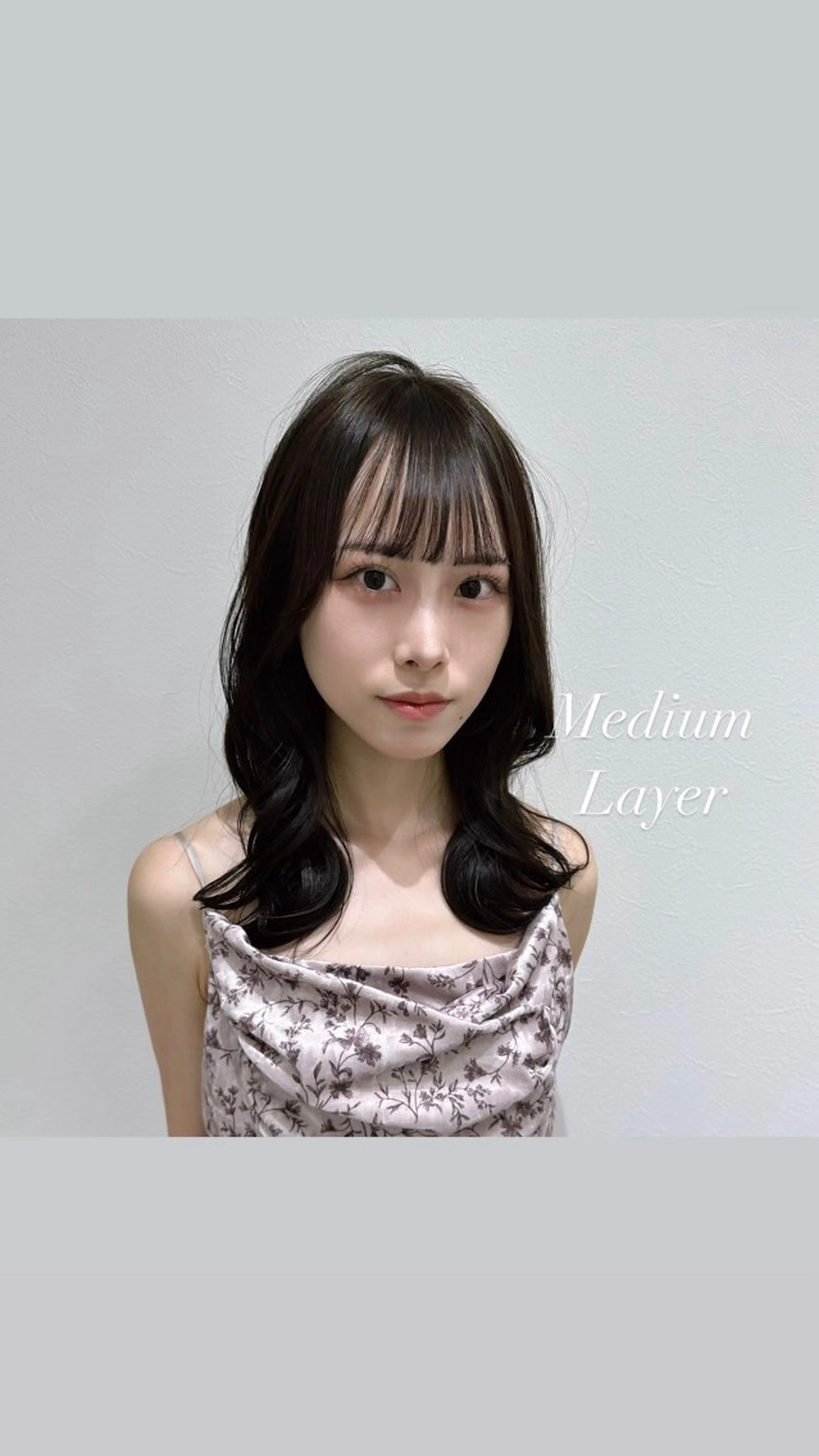 ミディアム 韓国𝐻𝑎𝑖𝑟 🇰🇷🖤ハラのヘアスタイル