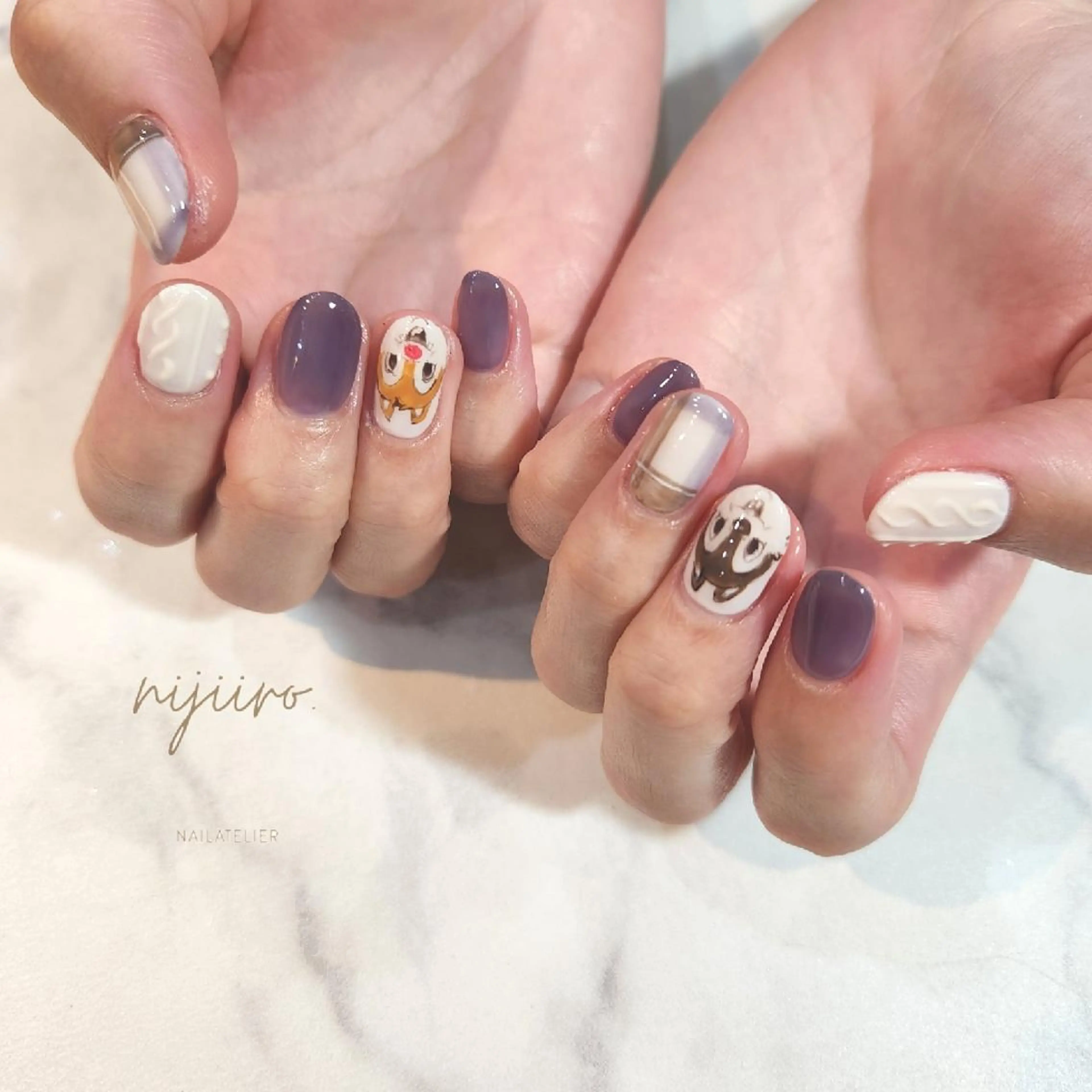 ネイル ハンドネイル nijiiro🌈 サトウのネイルデザイン