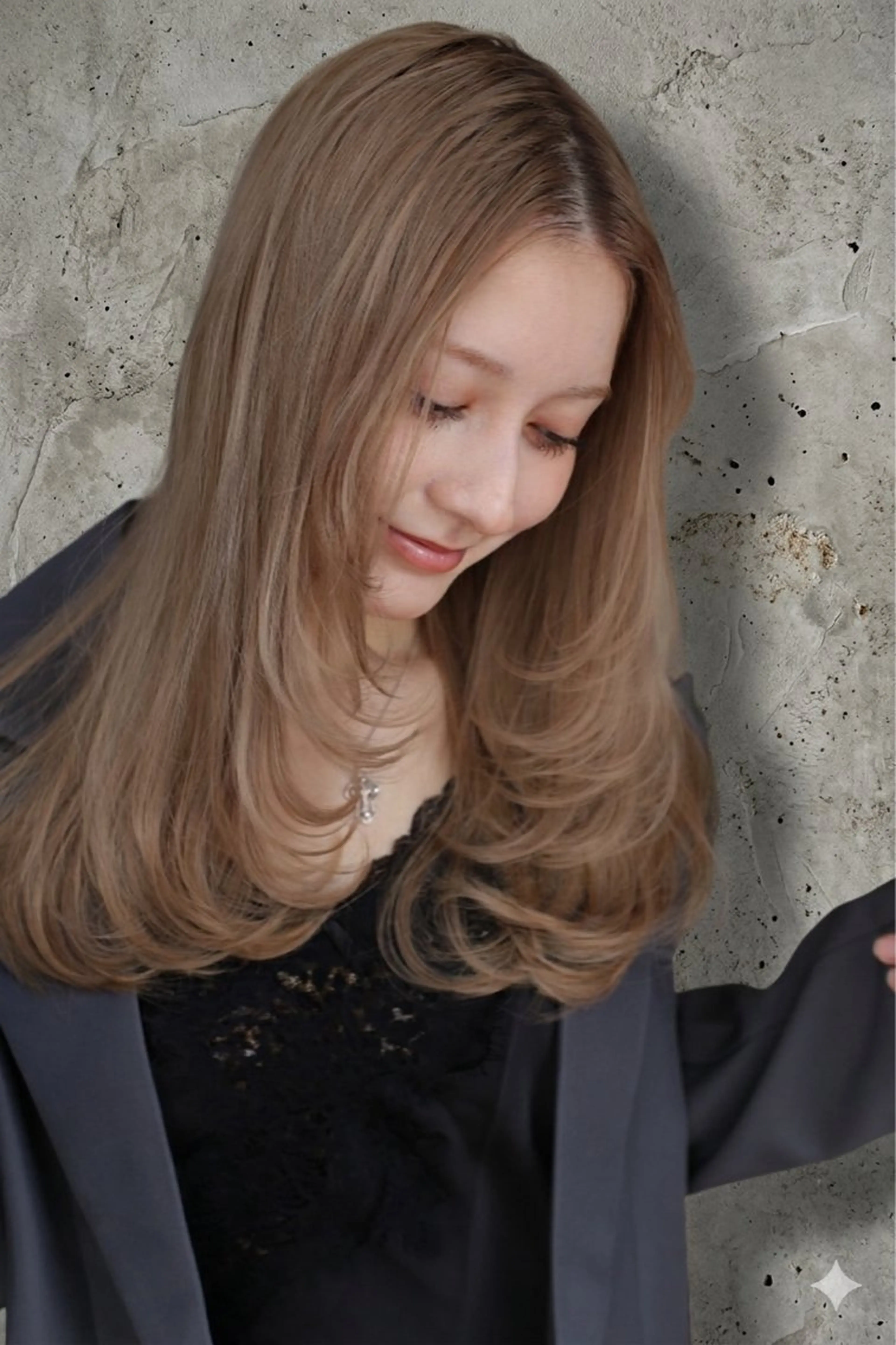 ロング カット ヘアカラー トリートメント 透明感カラー🐾 Riona🎀のヘアスタイル