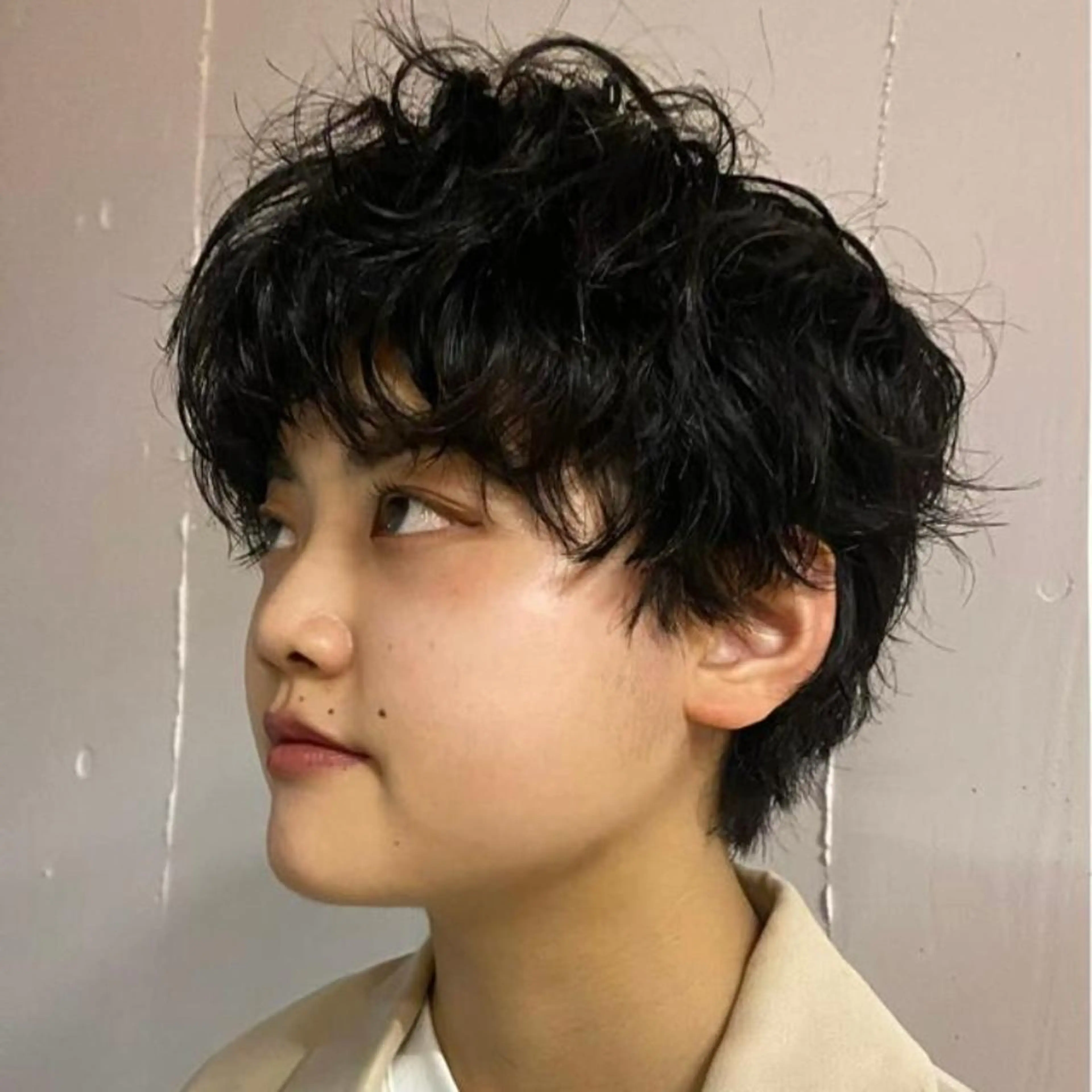 ショート パーマ ショートヘア Yuki☺︎パーマ レイヤーカットのヘアスタイル