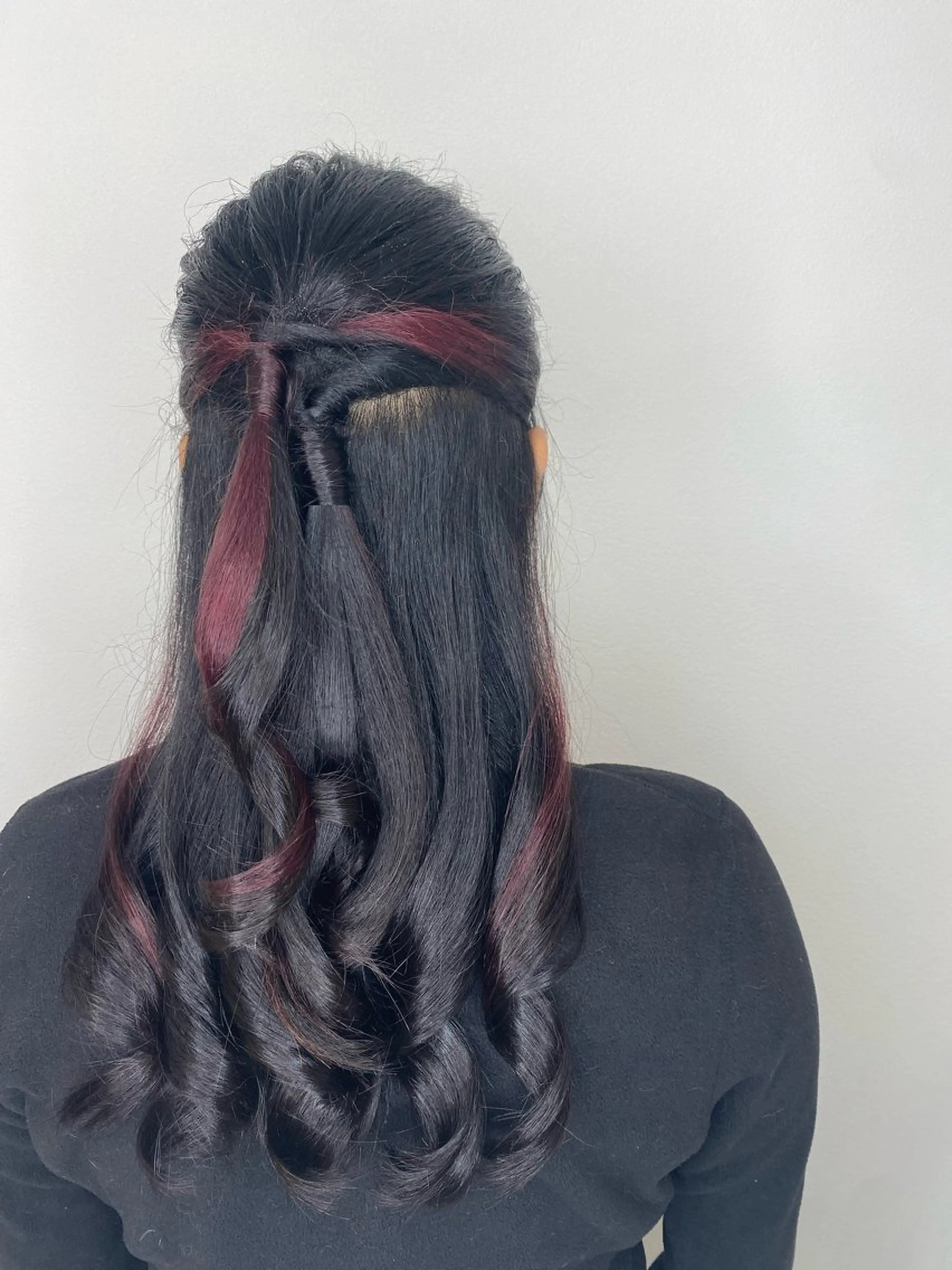 ロング ヘアアレンジ ハーフアップ ヘアセット Hiroshi ヒロシのヘアスタイル