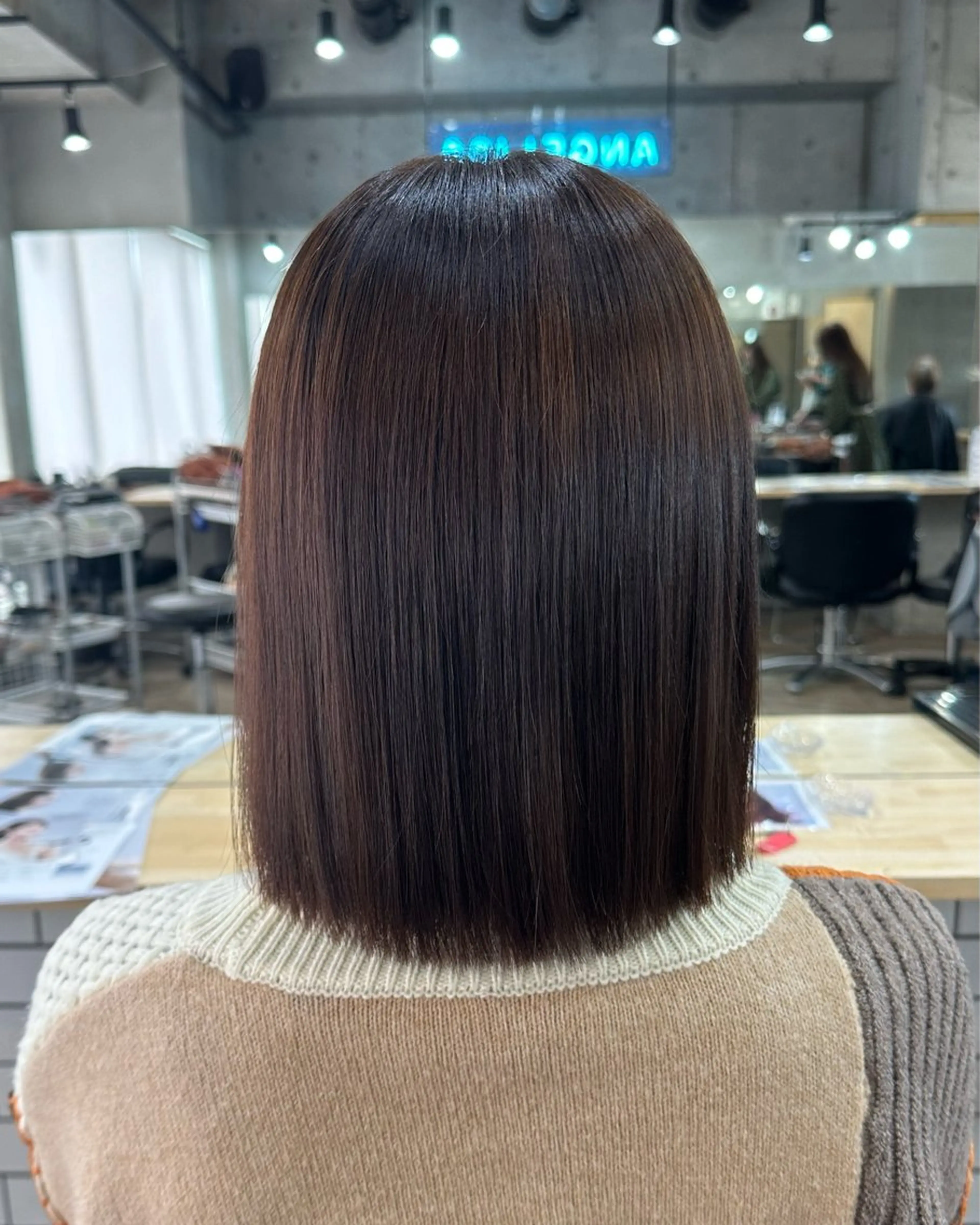 縮毛矯正 Angelica 内海  遥奈のヘアスタイル