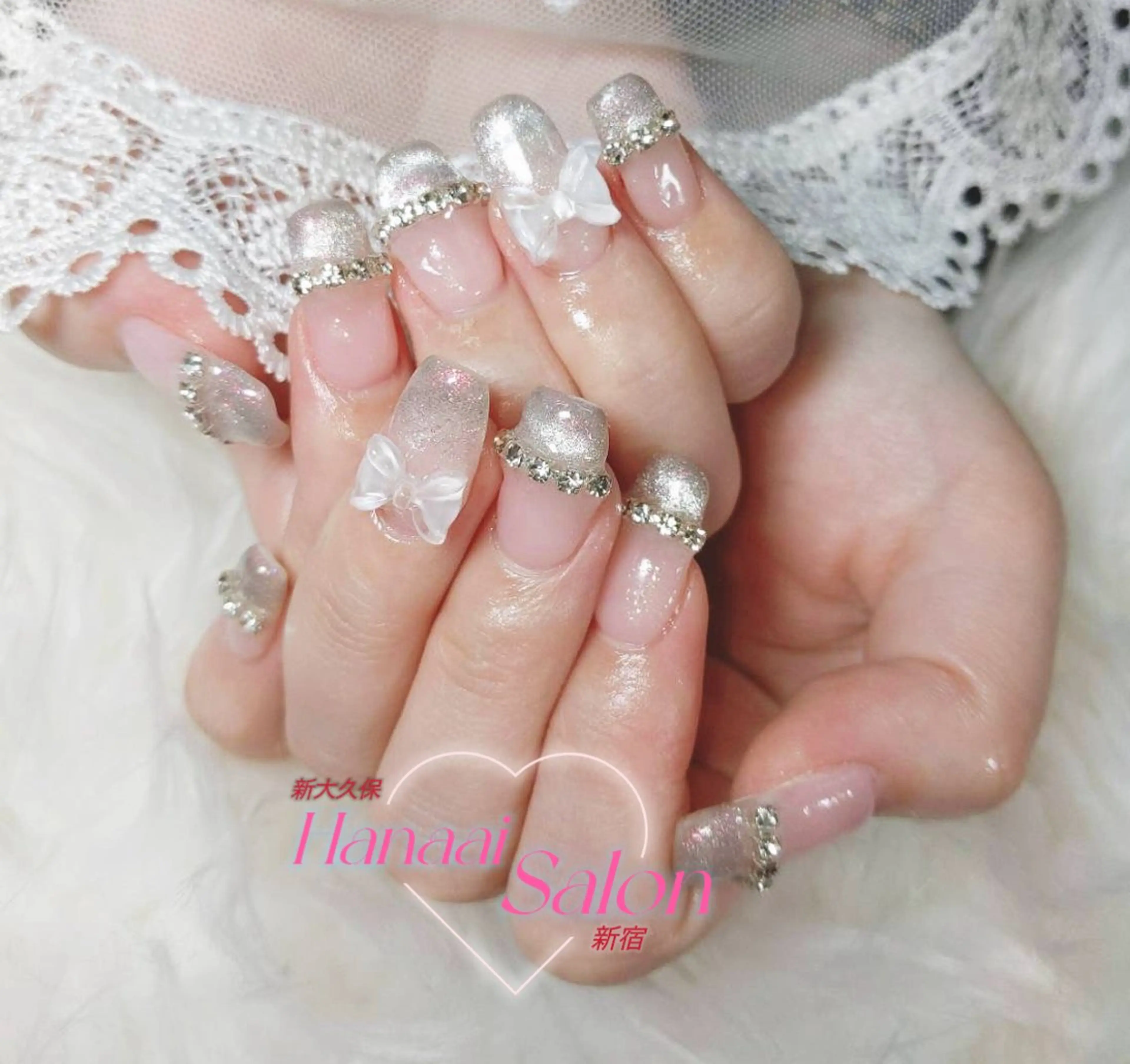 ミディアム ハンドネイル Hanaai Salon新宿店のネイルデザイン