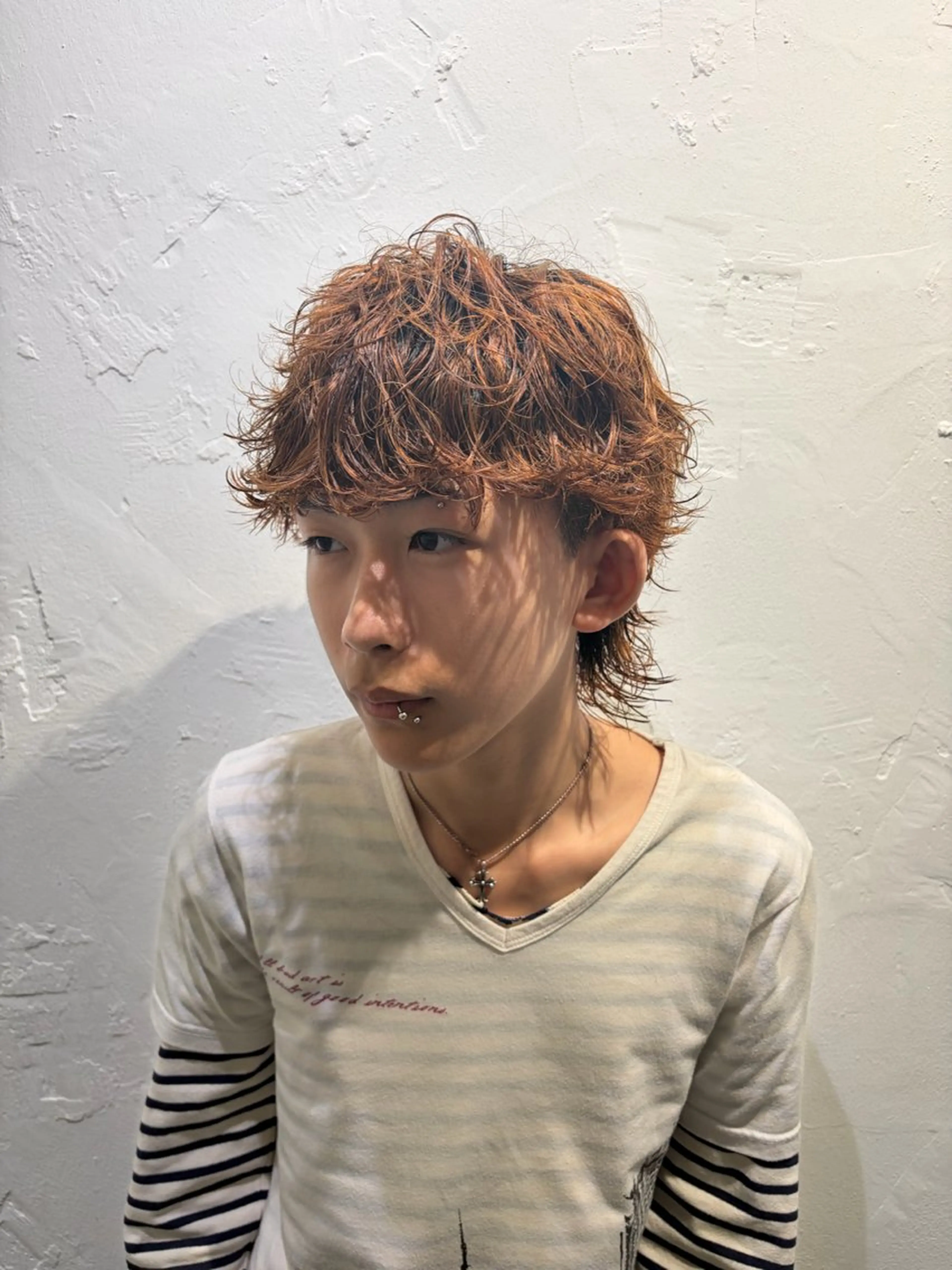 ミディアム カット パーマ 増田 伯のヘアスタイル