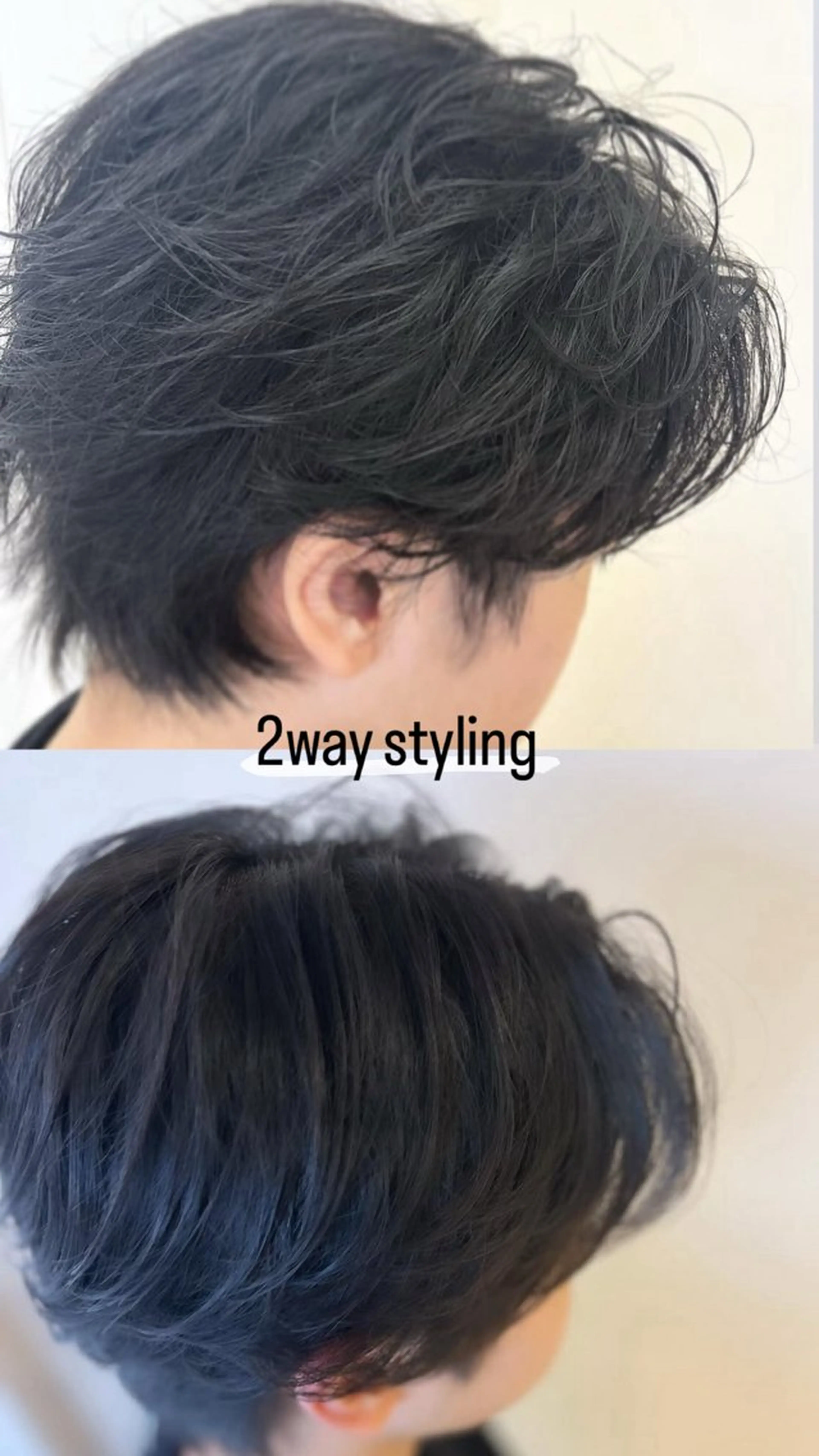 メンズ メンズパーマ 学生（メンズ向け） ヘアセット RYU/メンズ /センターパートのヘアスタイル